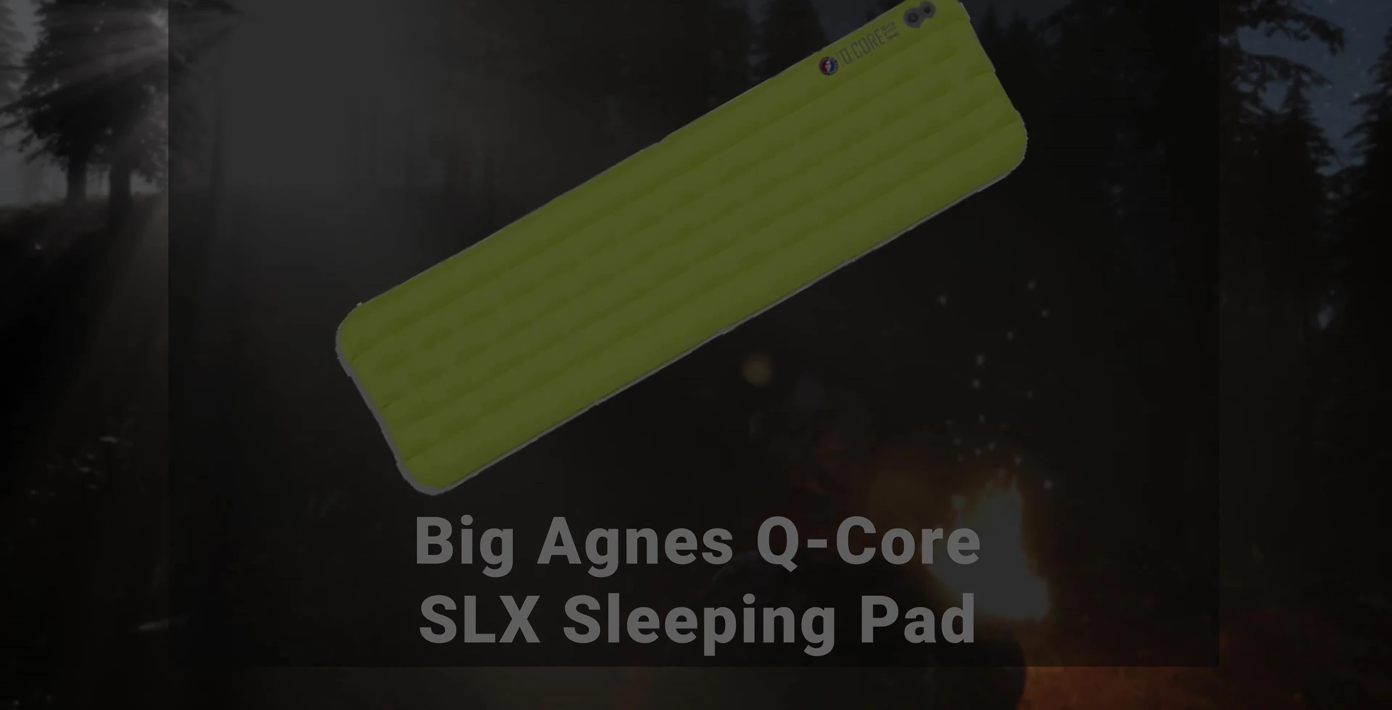 Big Agnes Q Core SL shown packed and unpacked