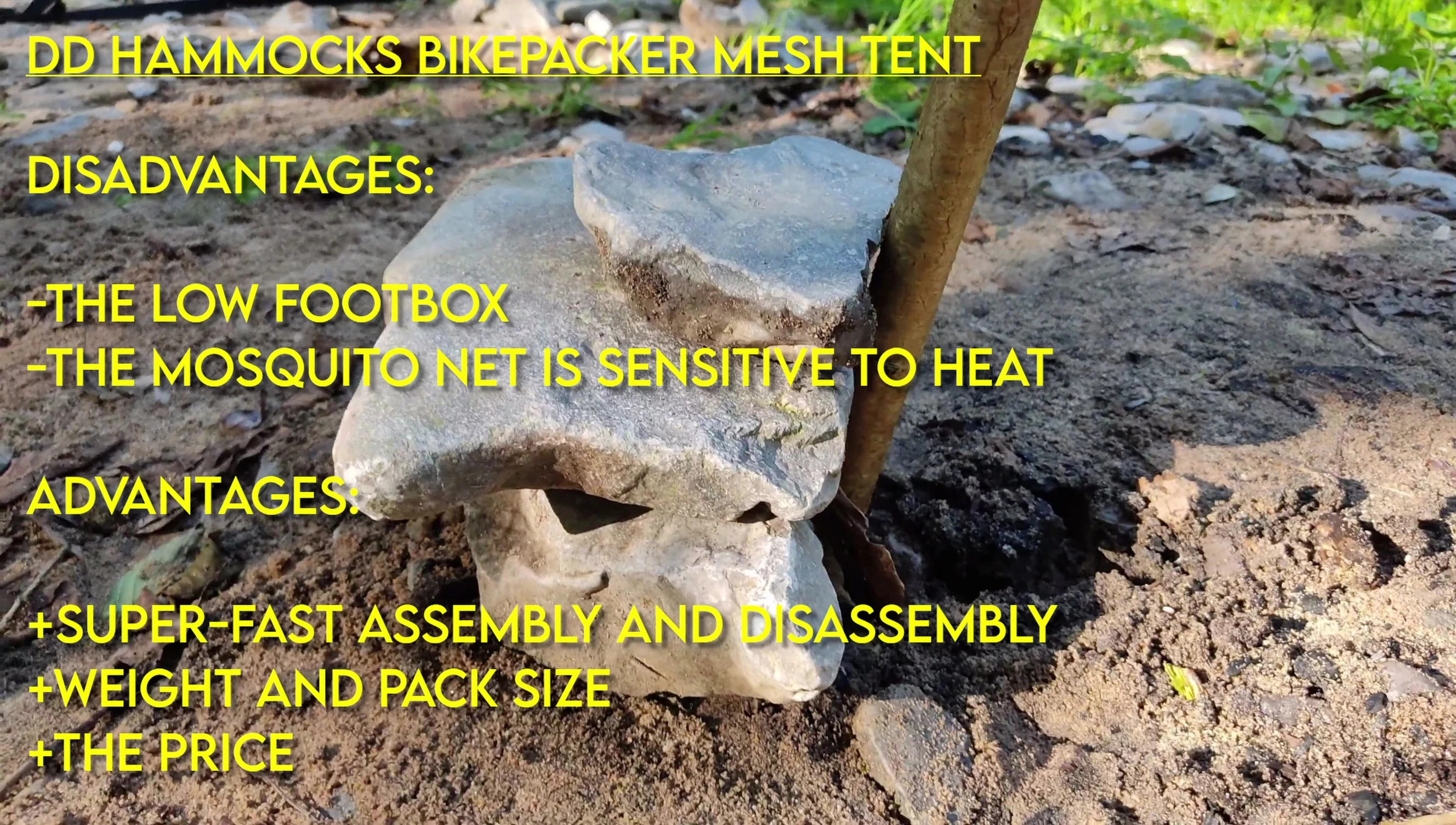The reviewer highlighting the mesh's sensitivity to heat.