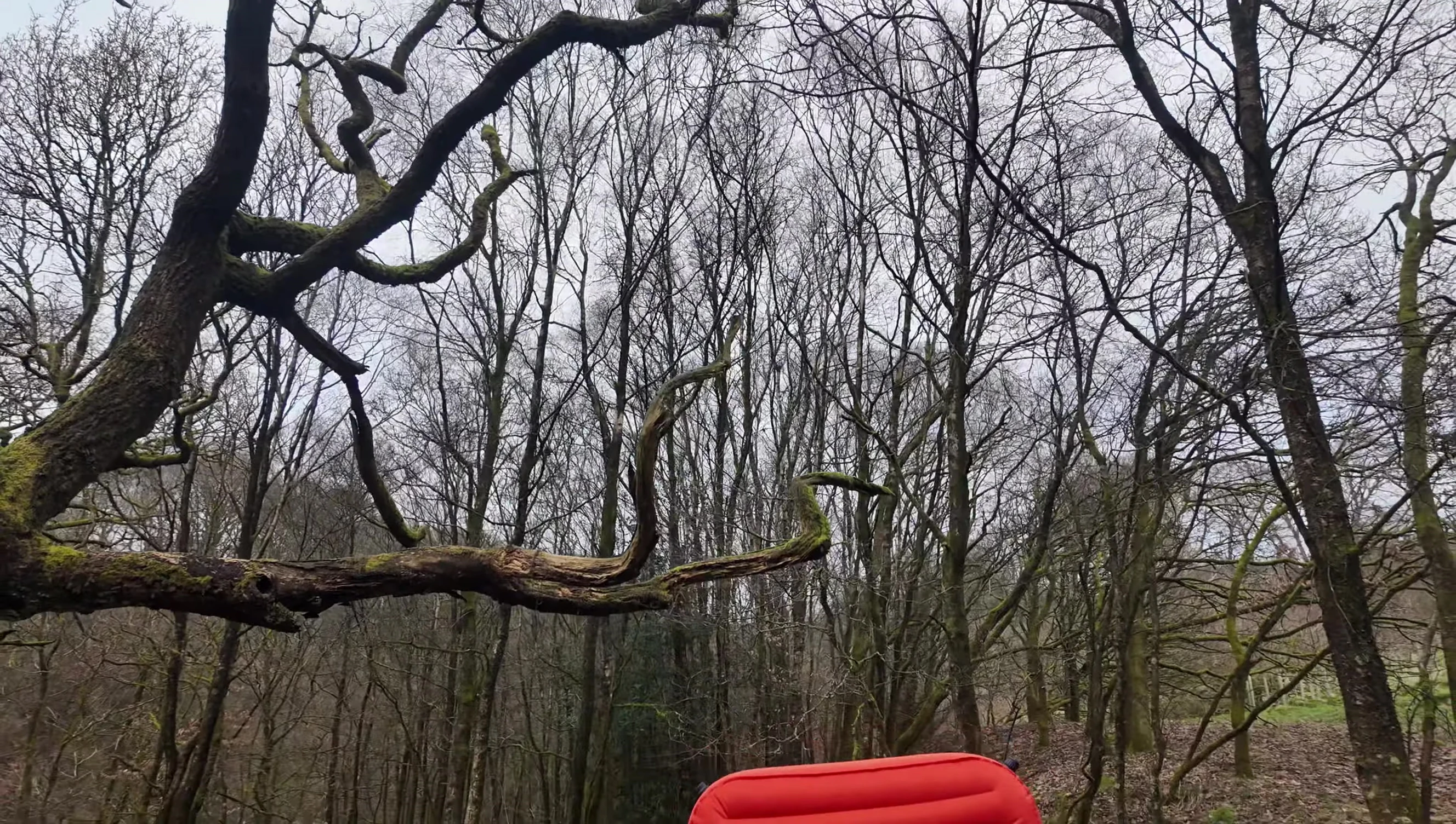 Close up shot of the sleeping bag showing its softness and contour.