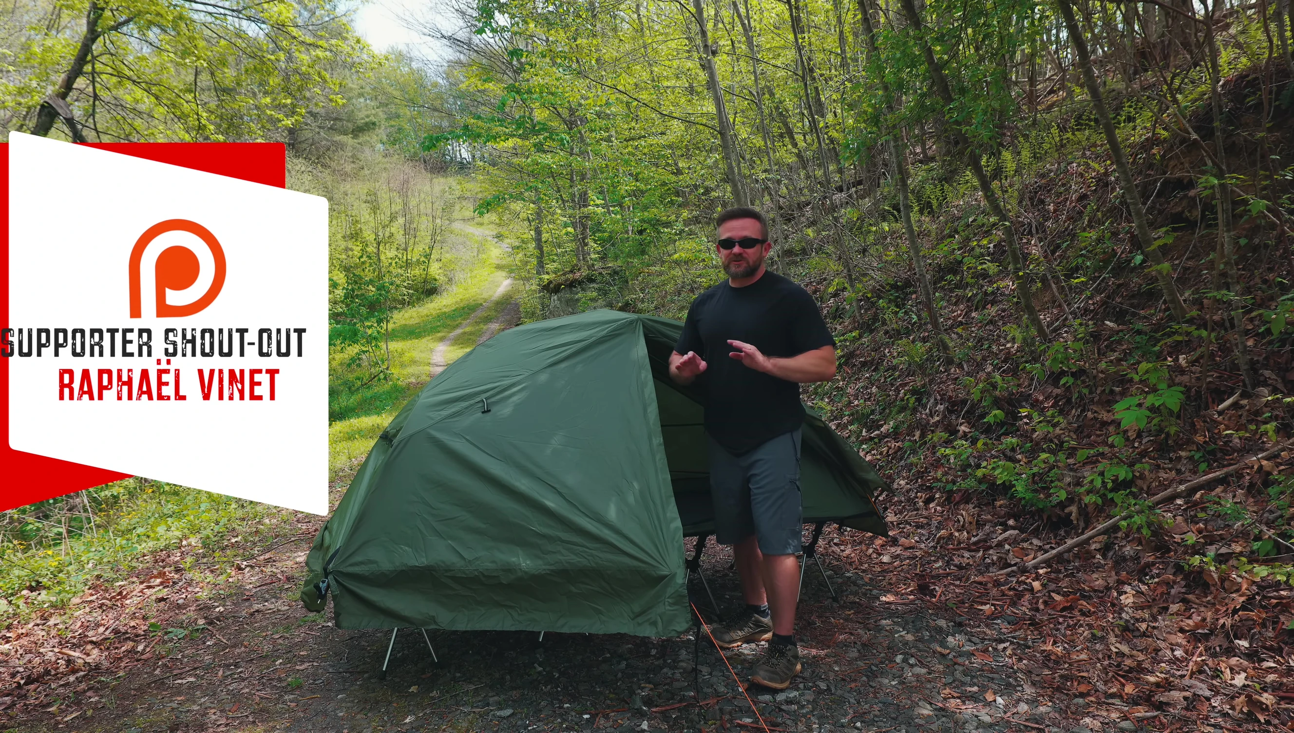 Overall shot of the tent