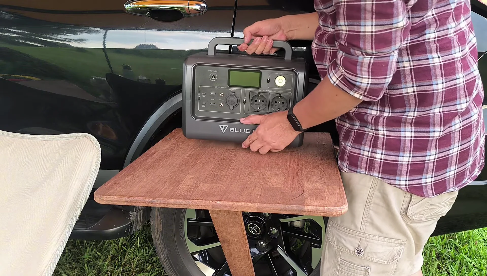 Power station placed on the table