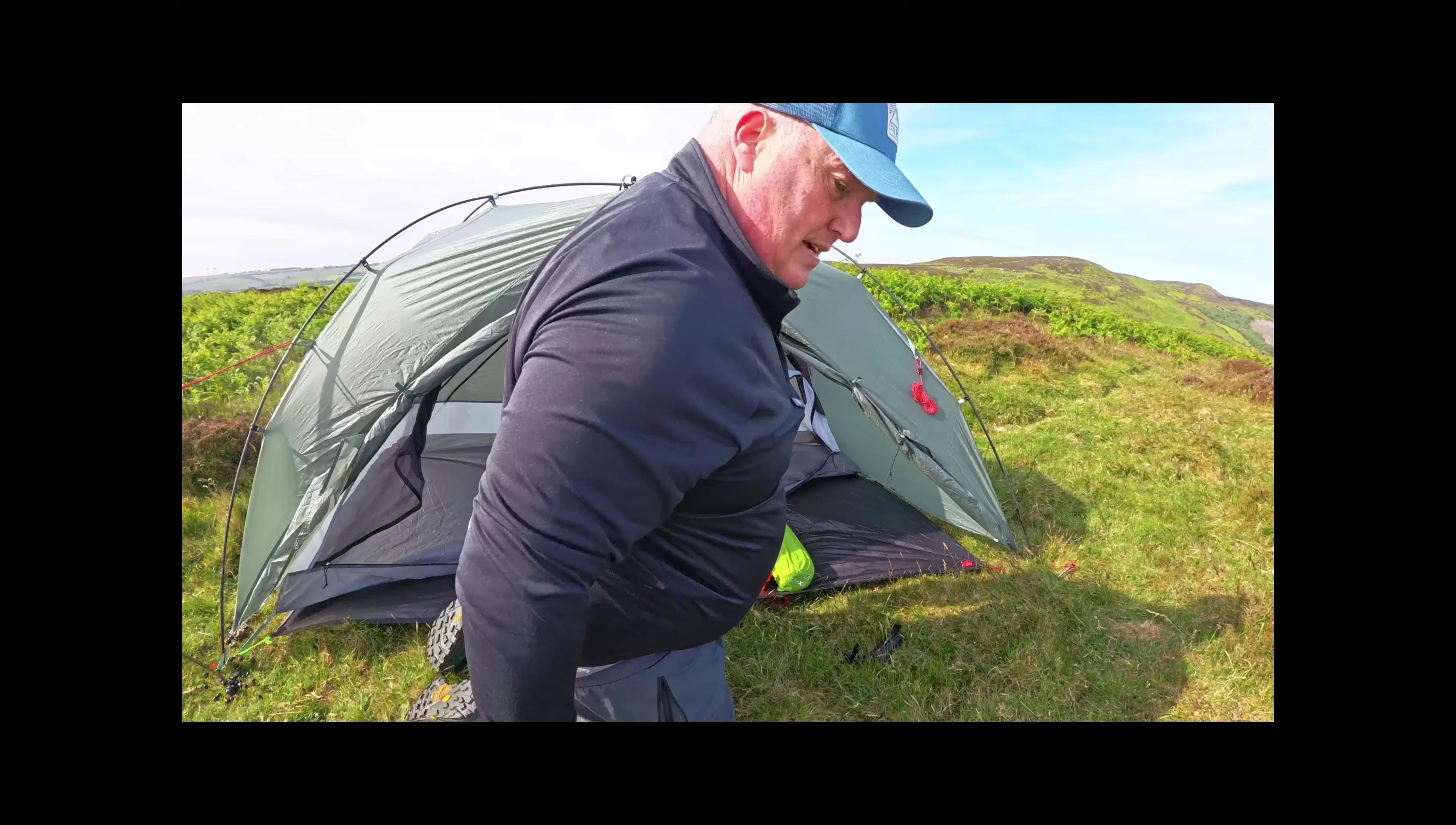 Interior shot of the tent showing the spaciousness.