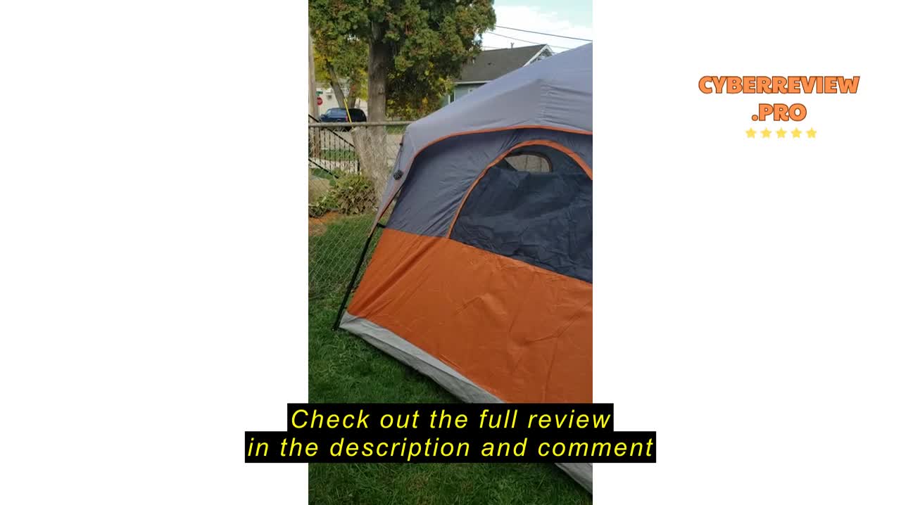 Rear view of the UNP 6-person tent