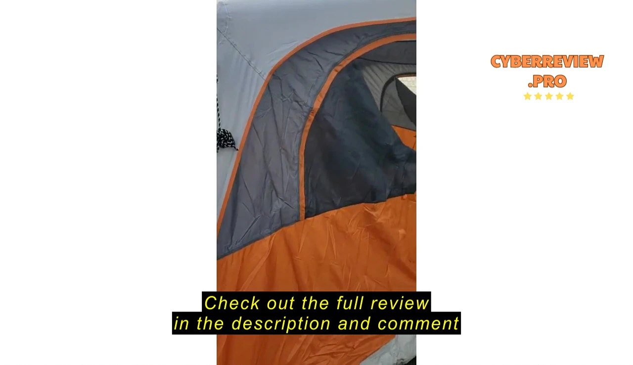 The tent's door with the dog