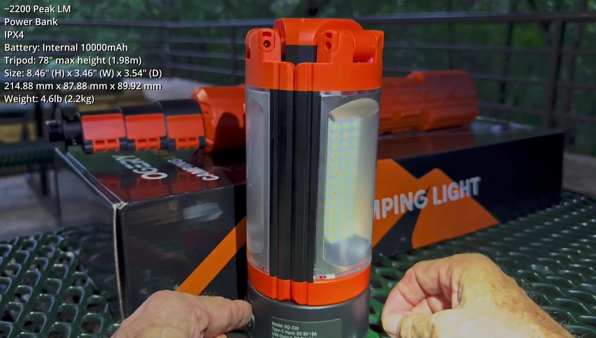 Screenshot showcasing the different color temperature options