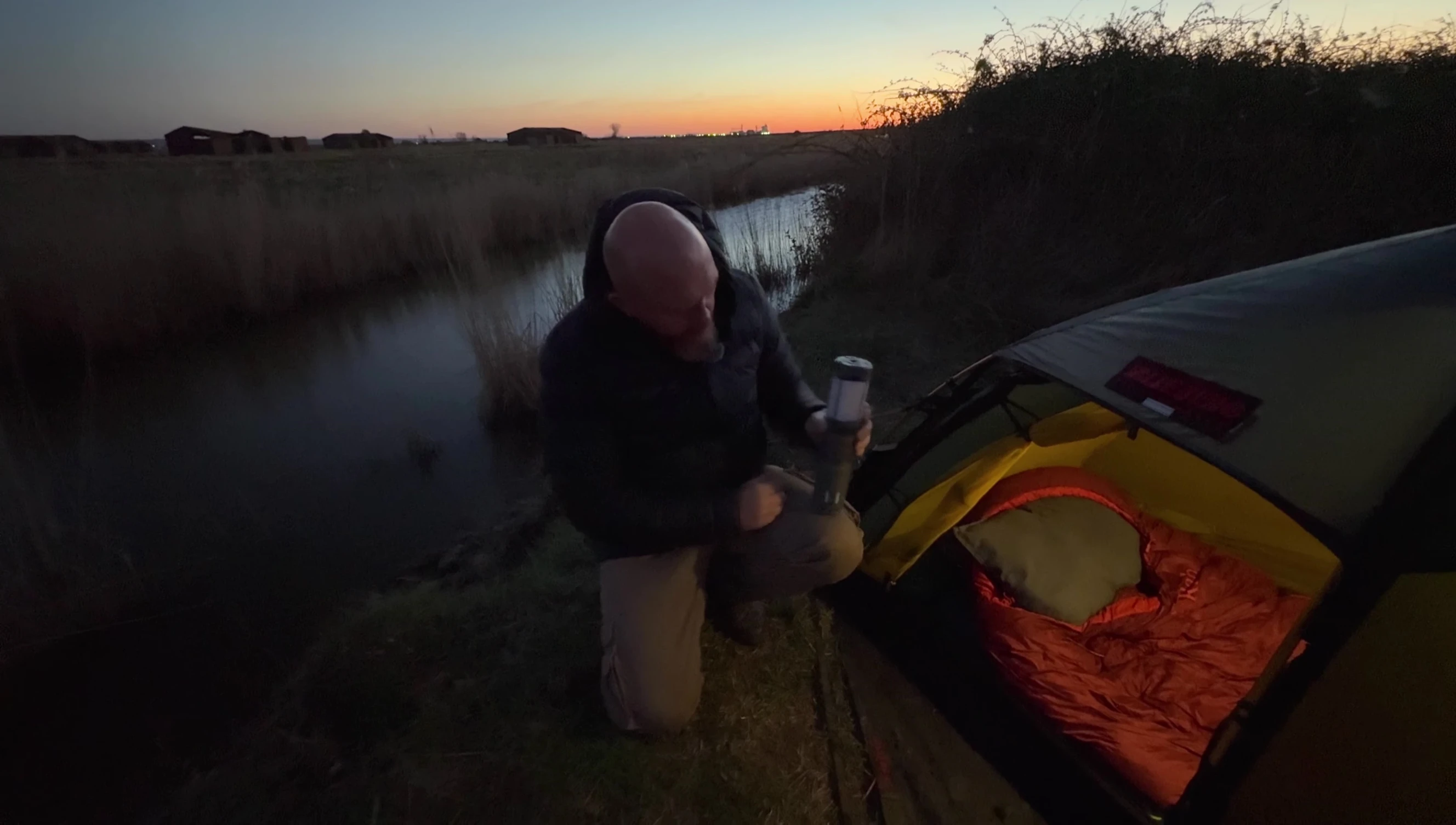 The torch mode activated.