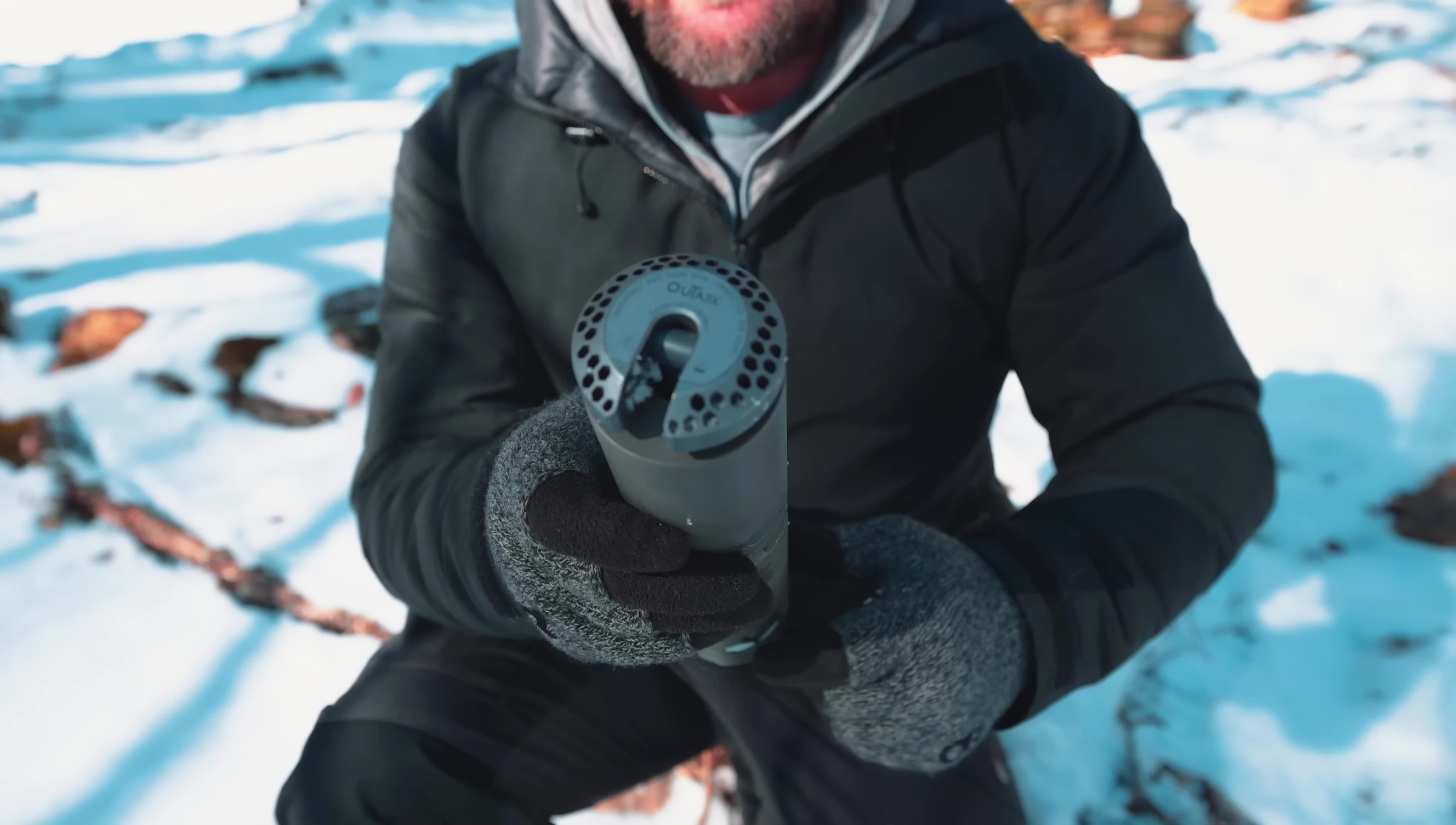 Close-up of the Outask Lantern's head, showing the telescopic mechanism.