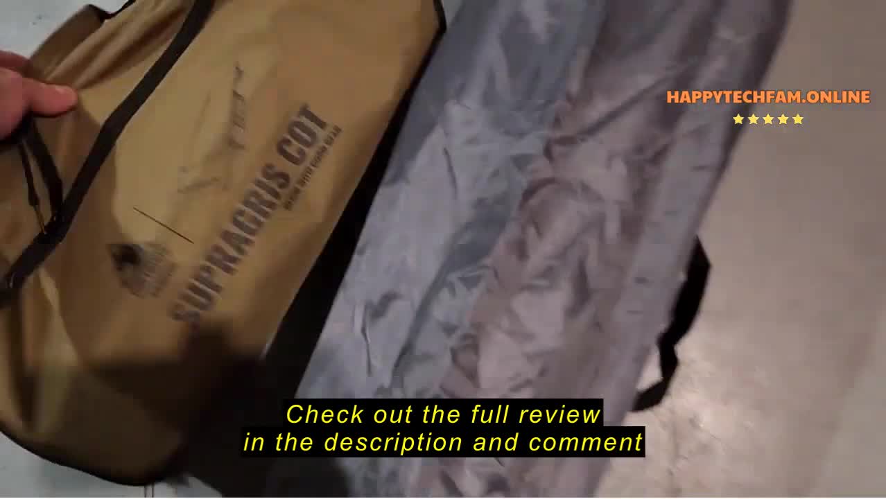 Comparison of the old and new camping cot's weights