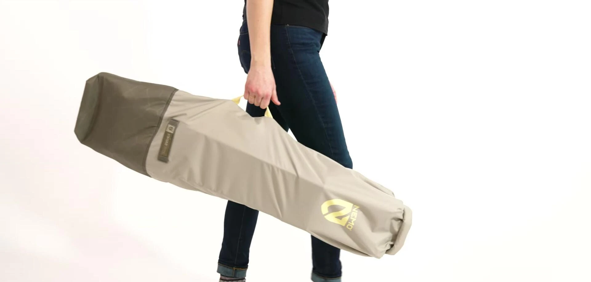 The chair being used in various outdoor settings.