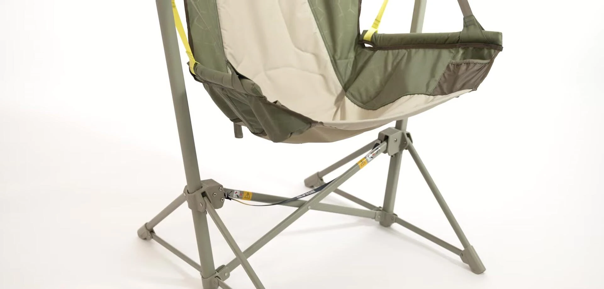 The NEMO Stargaze EVO-X camp chair unfolding quickly and easily.