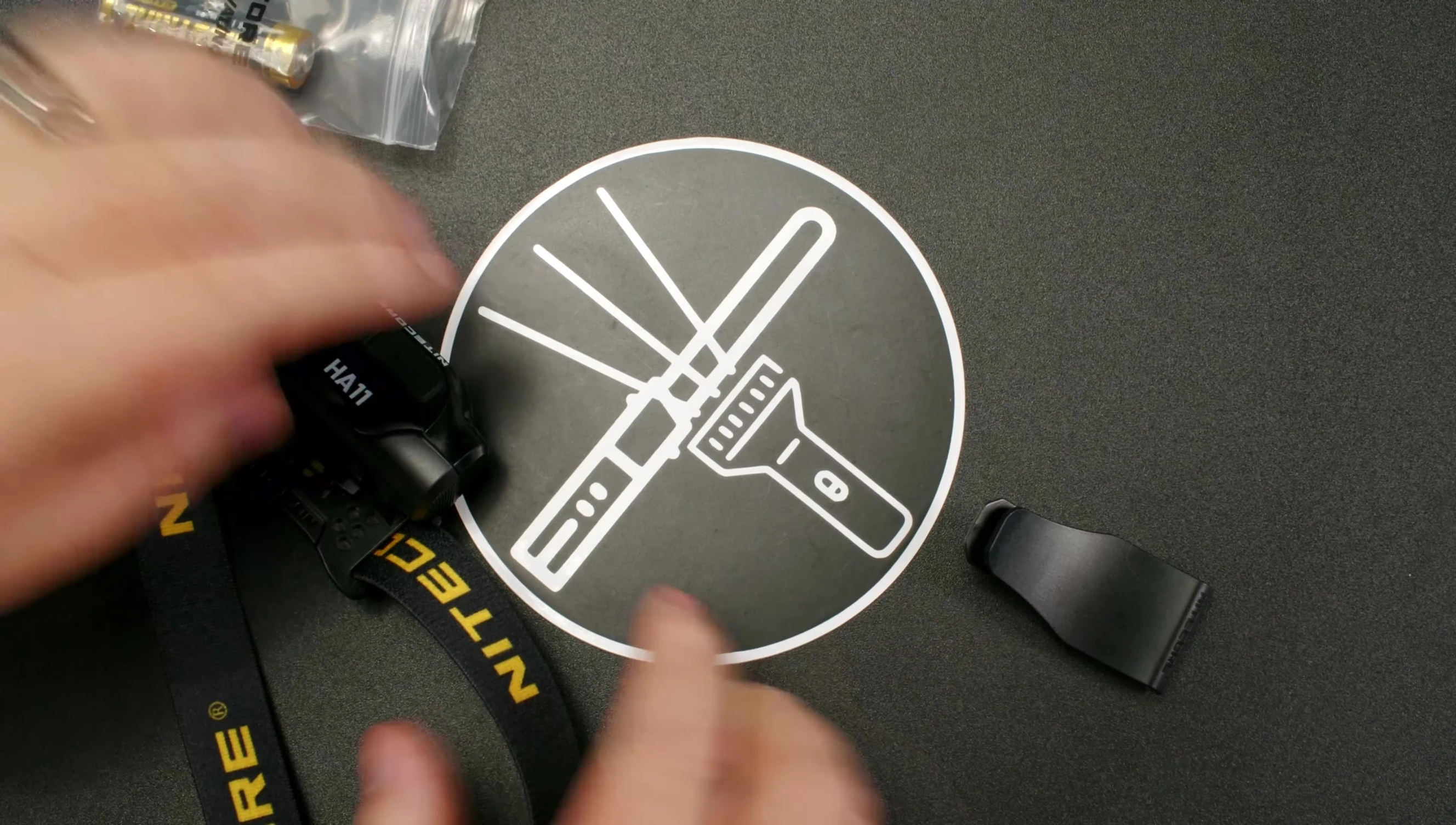 Headlamp with clip and headband