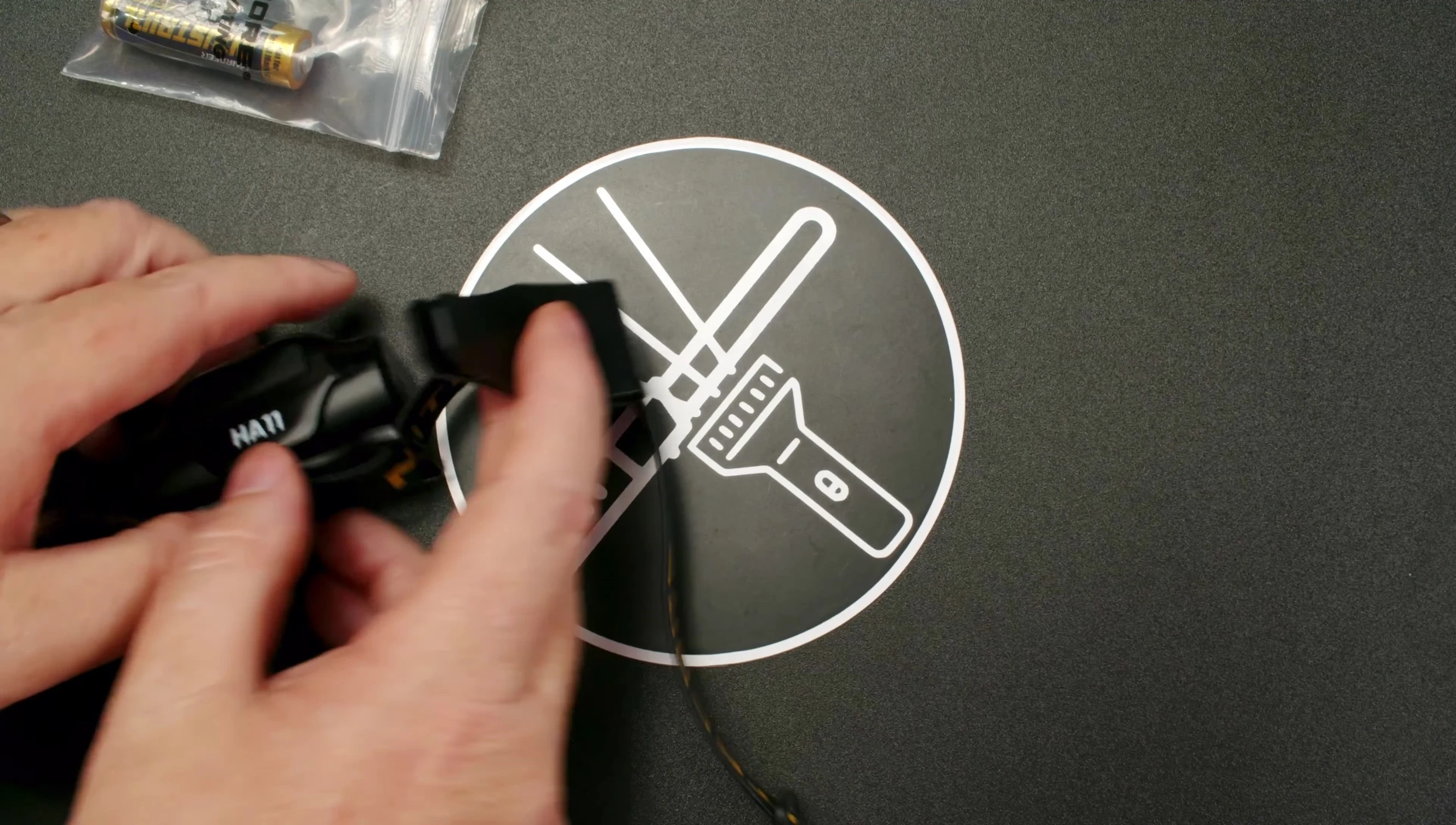 Installing the clip onto the headband