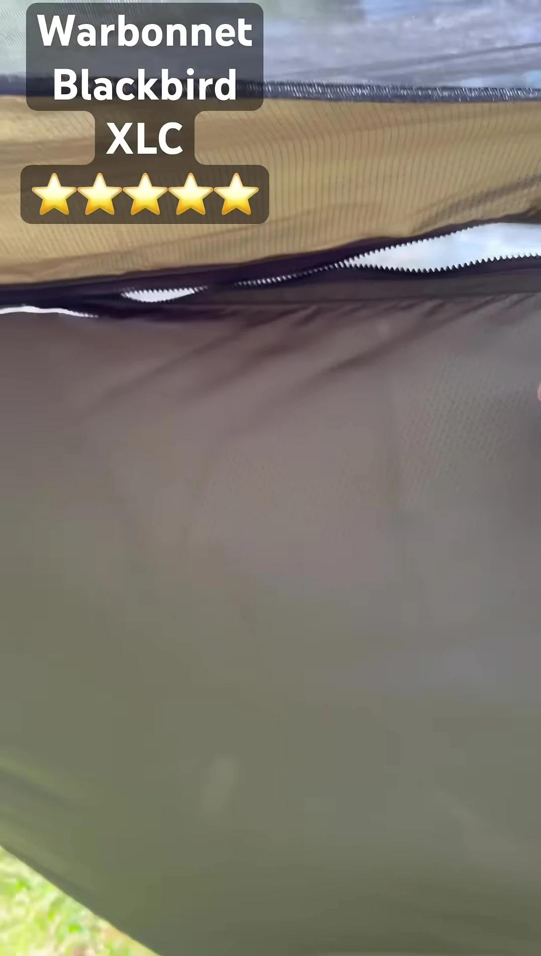 The reviewer pointing out the conveniently placed zippers.