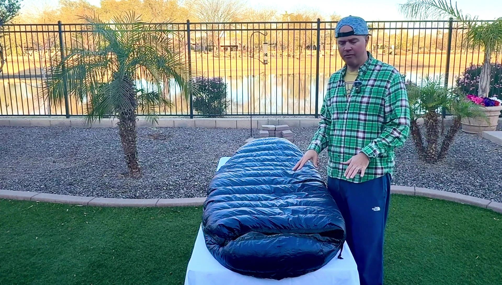 Colby showing the size of the TerraLite 25.