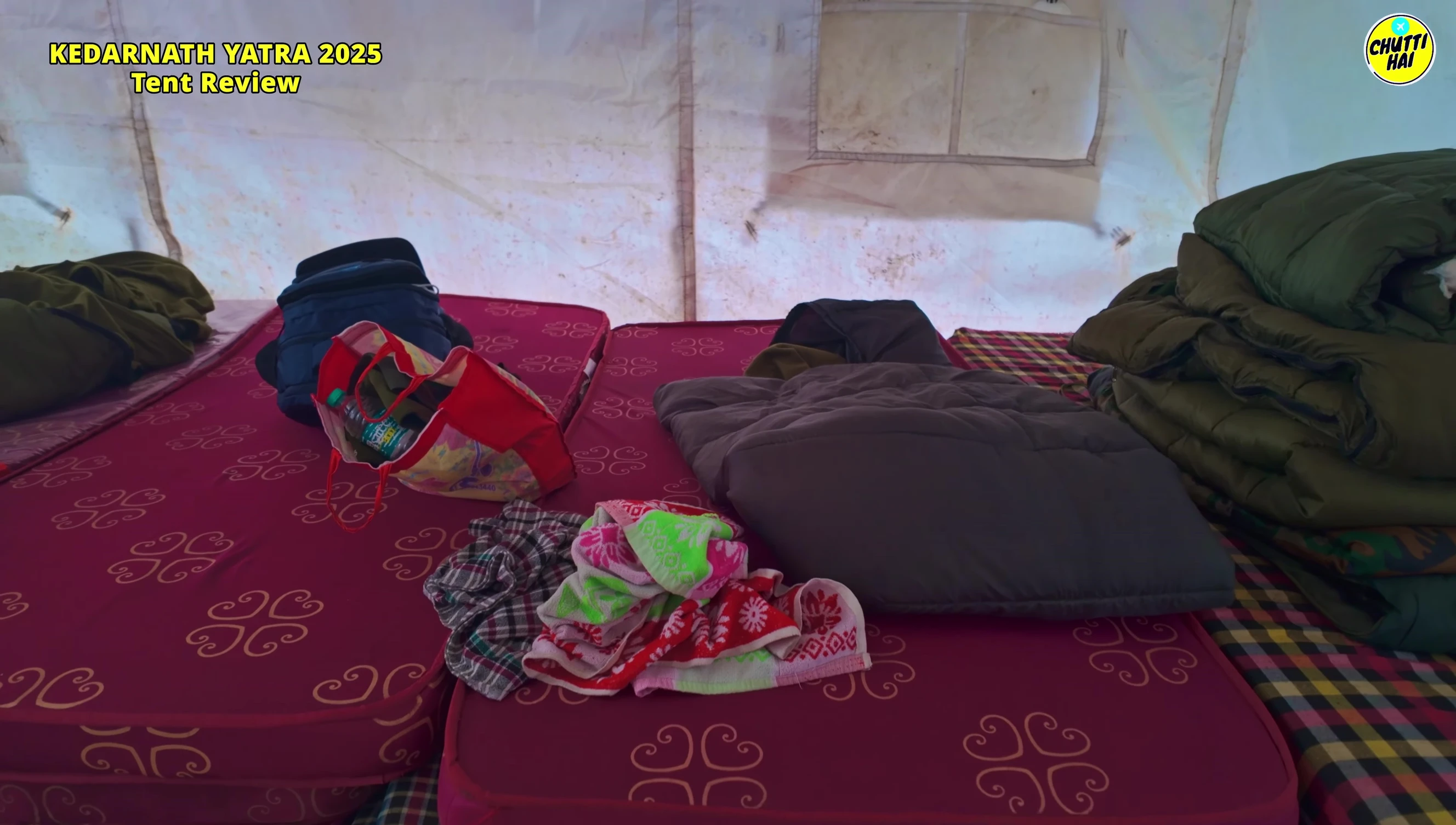 The overall condition of the tent.