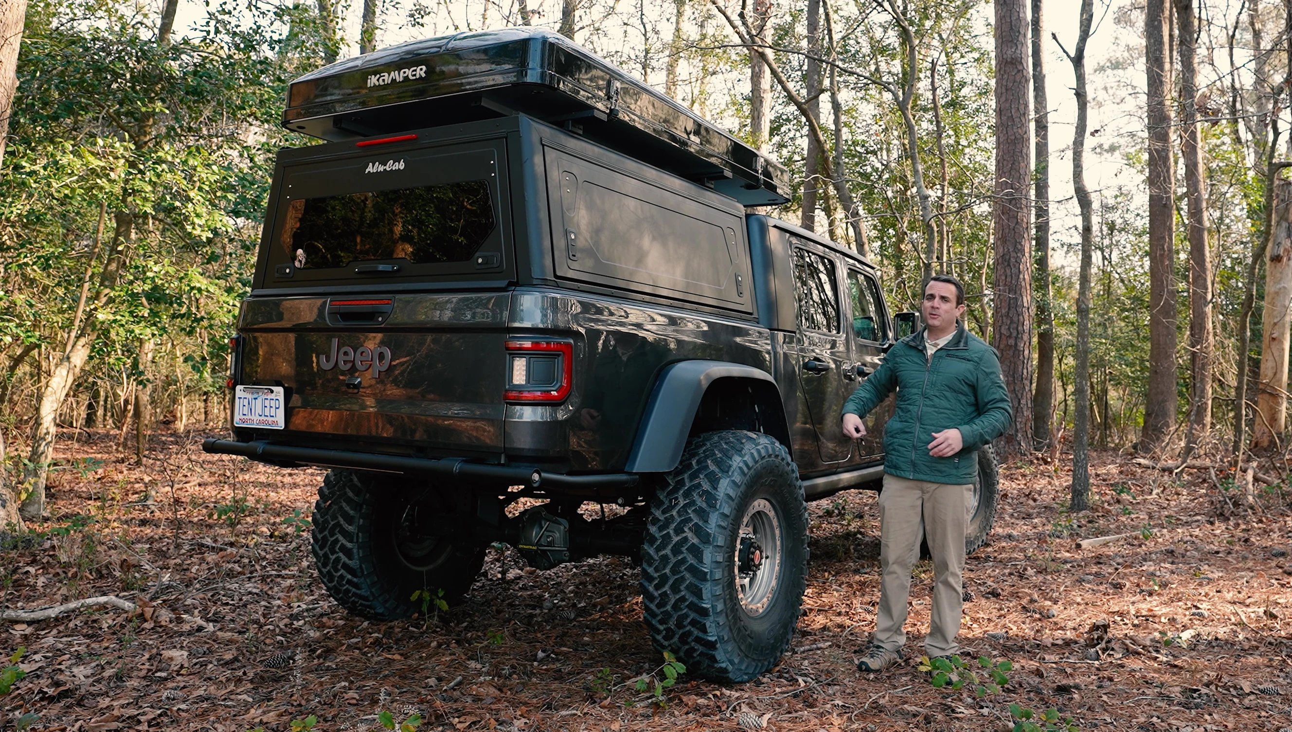 Close-up of the keyed latches on the tent