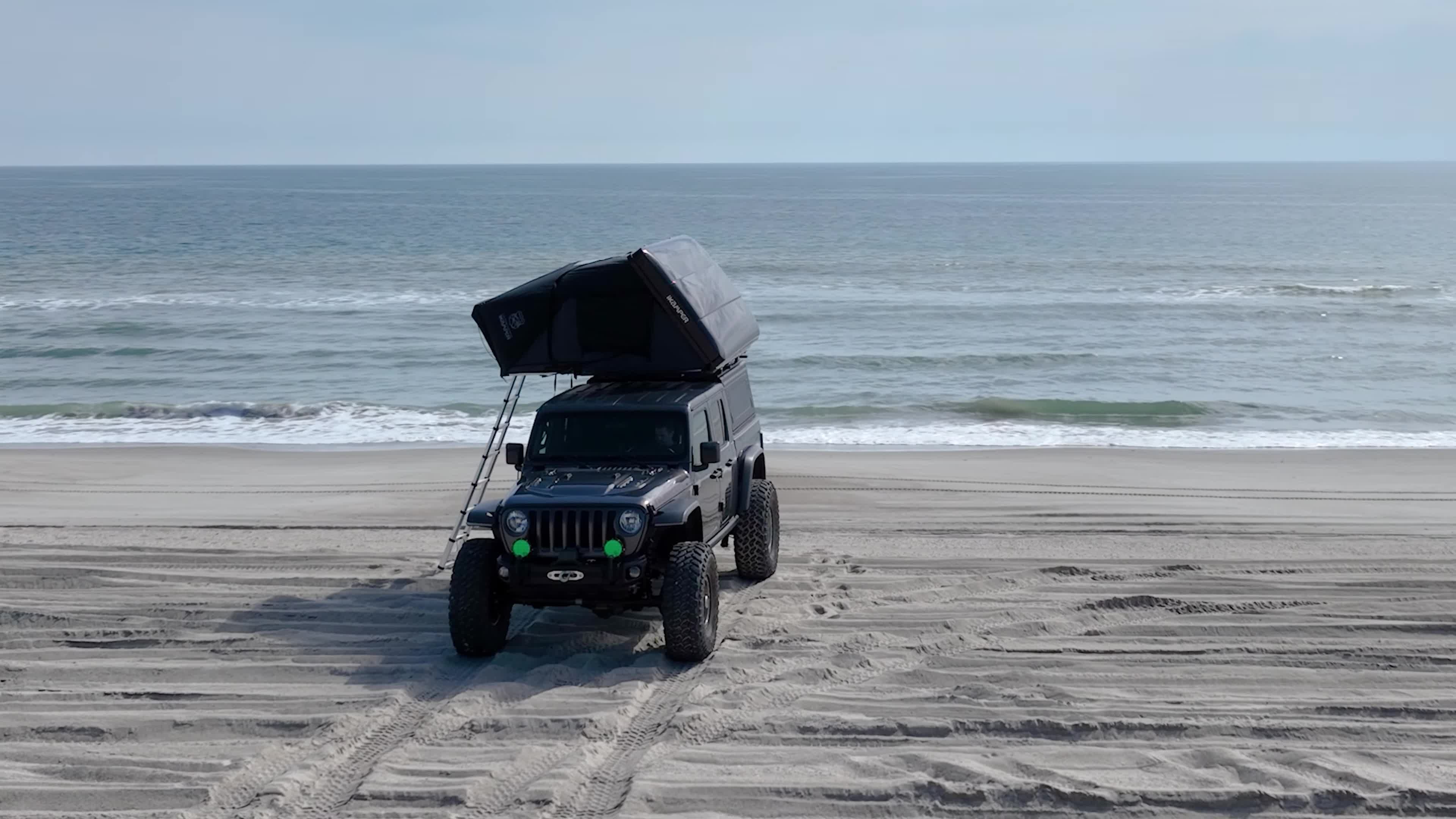 Interior of the iKamper Skycamp 3.0 showing the mattress