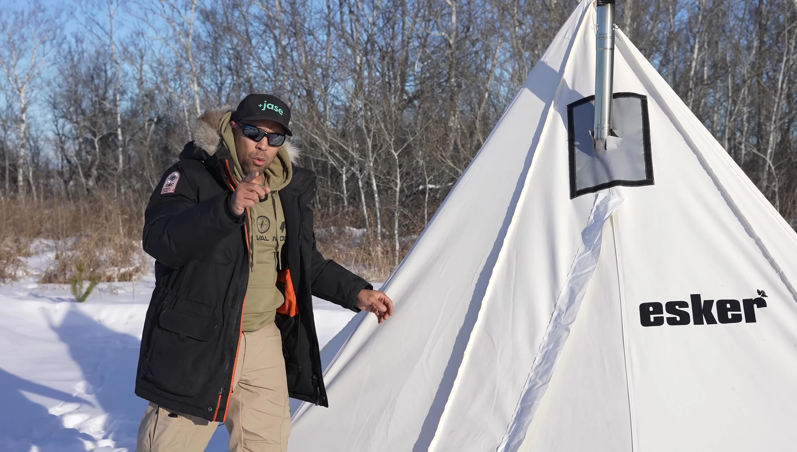 Close-up of the Esker Arctic Fox 9x9 tent