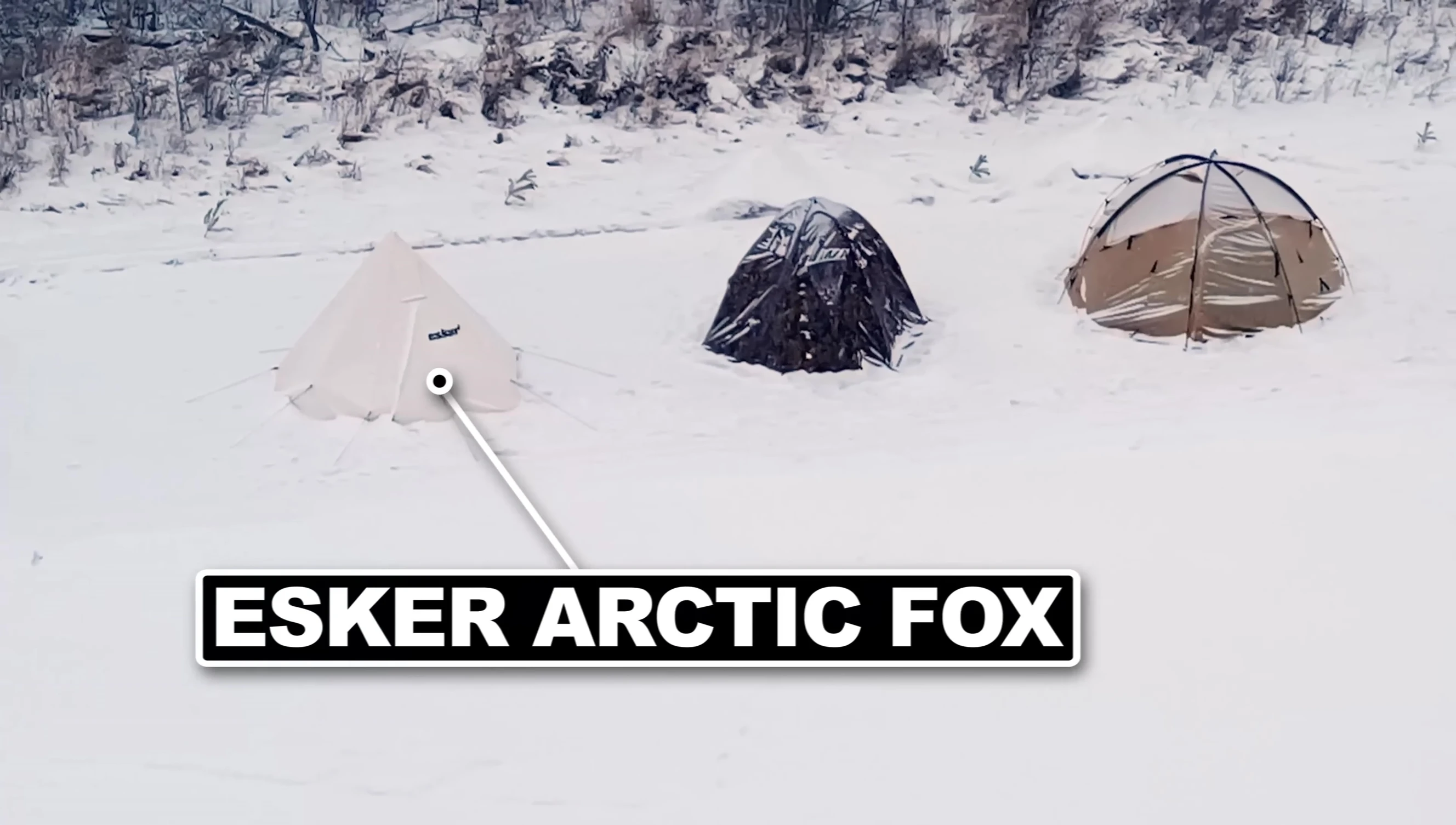 The tent's heavy-duty zipper and canvas