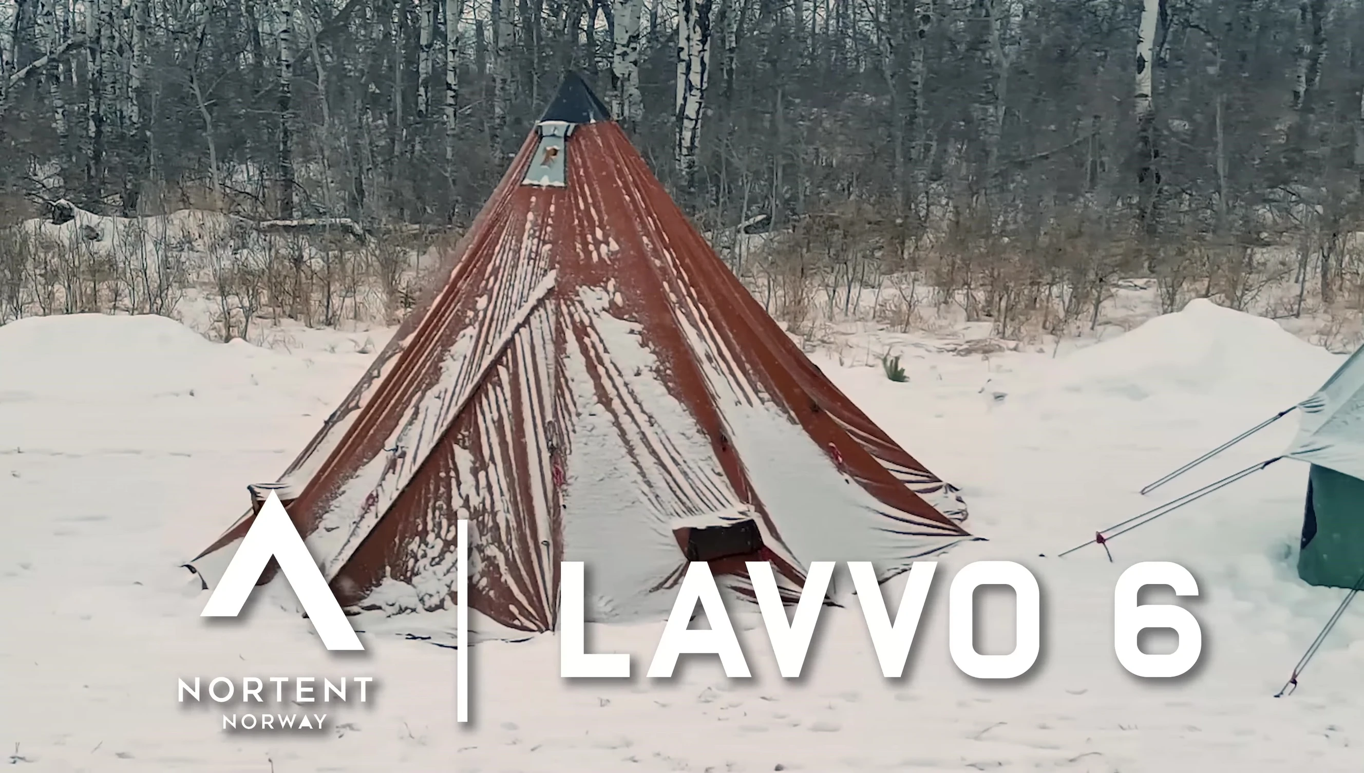 The ultralight tunnel tent set up