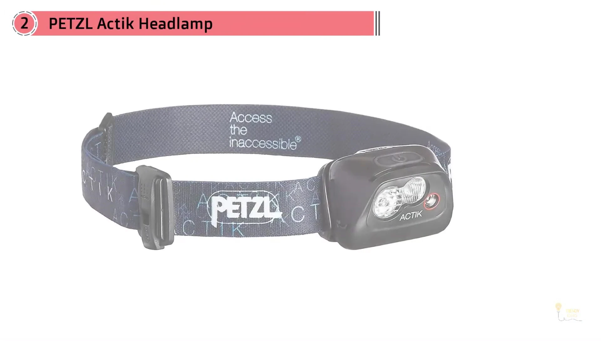 Close-up of the Petzl Actic's button and features