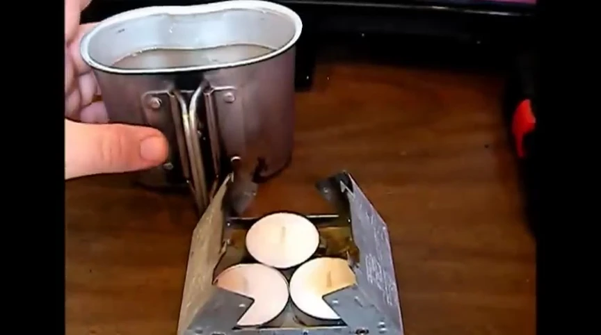 Two cups of water prepared for the test.
