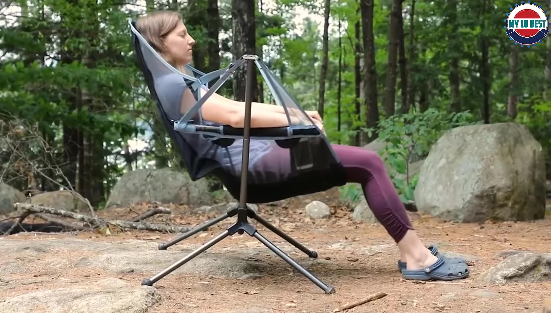Person relaxing in Nemo Stargaze Recliner