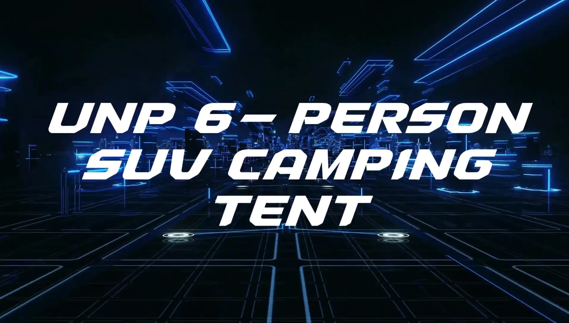 Image of the UNP 6-person SUV tent set up.