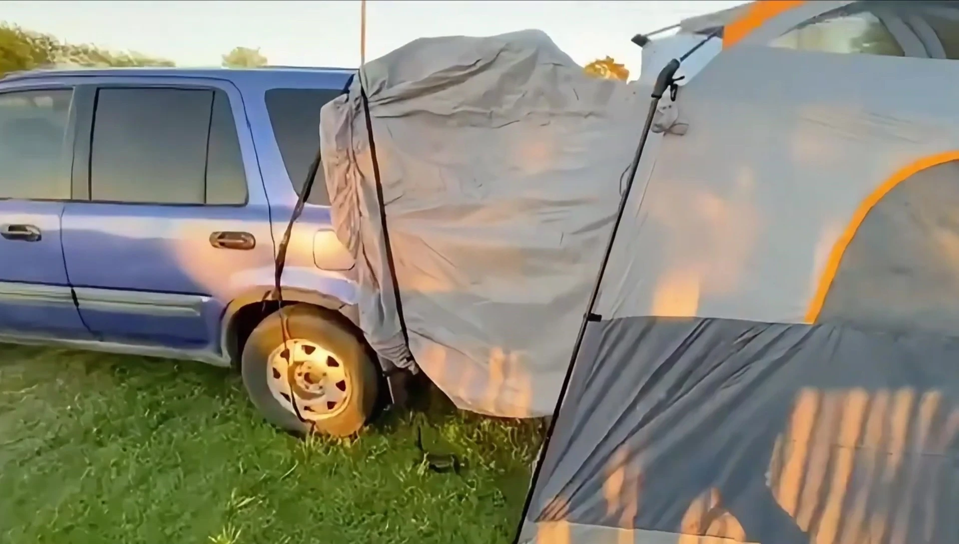 Close-up of the UNP tent's spacious interior.