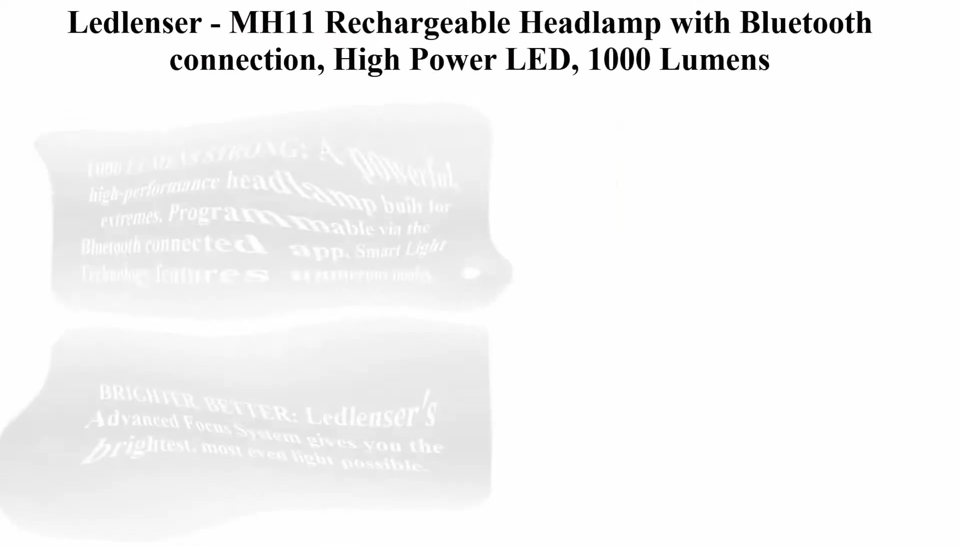 Ledlenser MH11 Headlamp demonstrating its Bluetooth capabilities