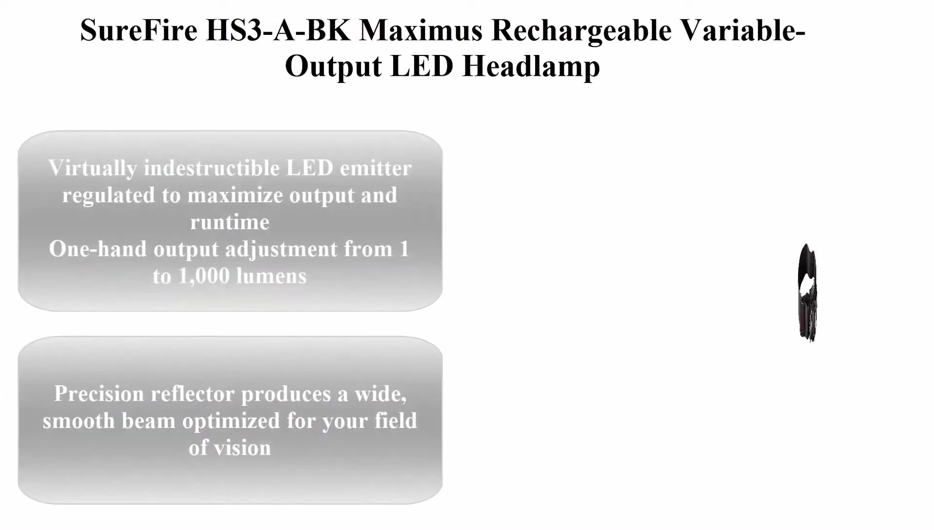 Surefire HS3-A BK Maximus Headlamp, showcasing its design