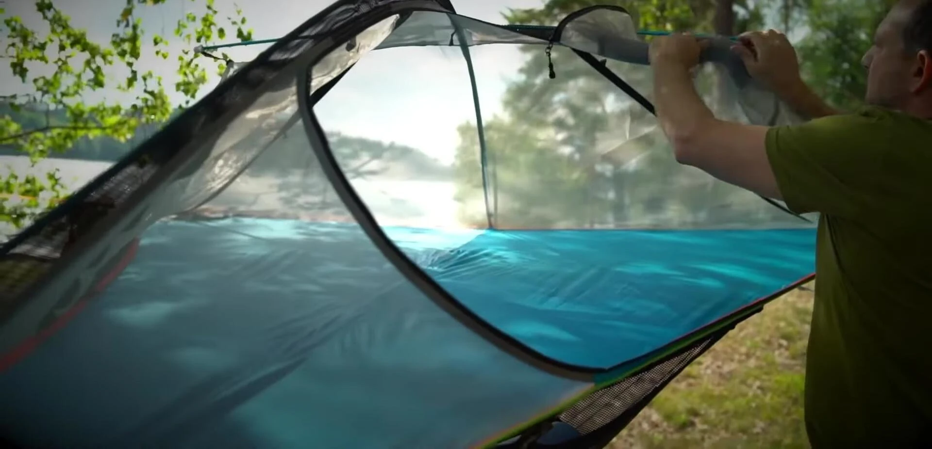 View of the storage nets