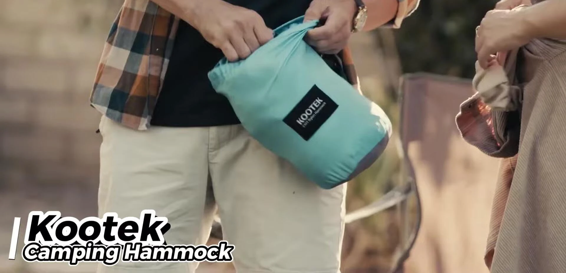 Close-up of the Coupe Camping Hammock's durable fabric