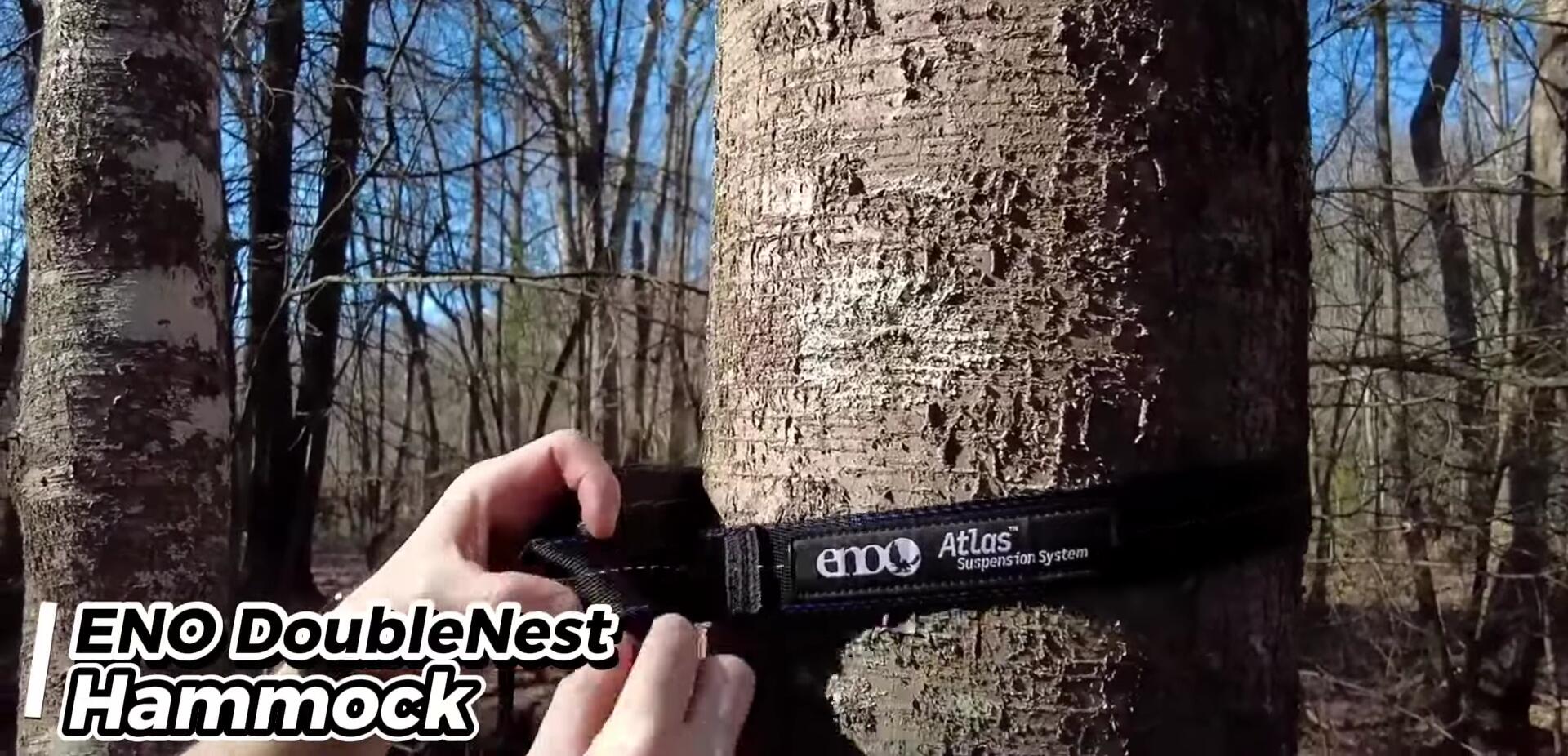 The lightweight and packable nature of the ENO DoubleNest