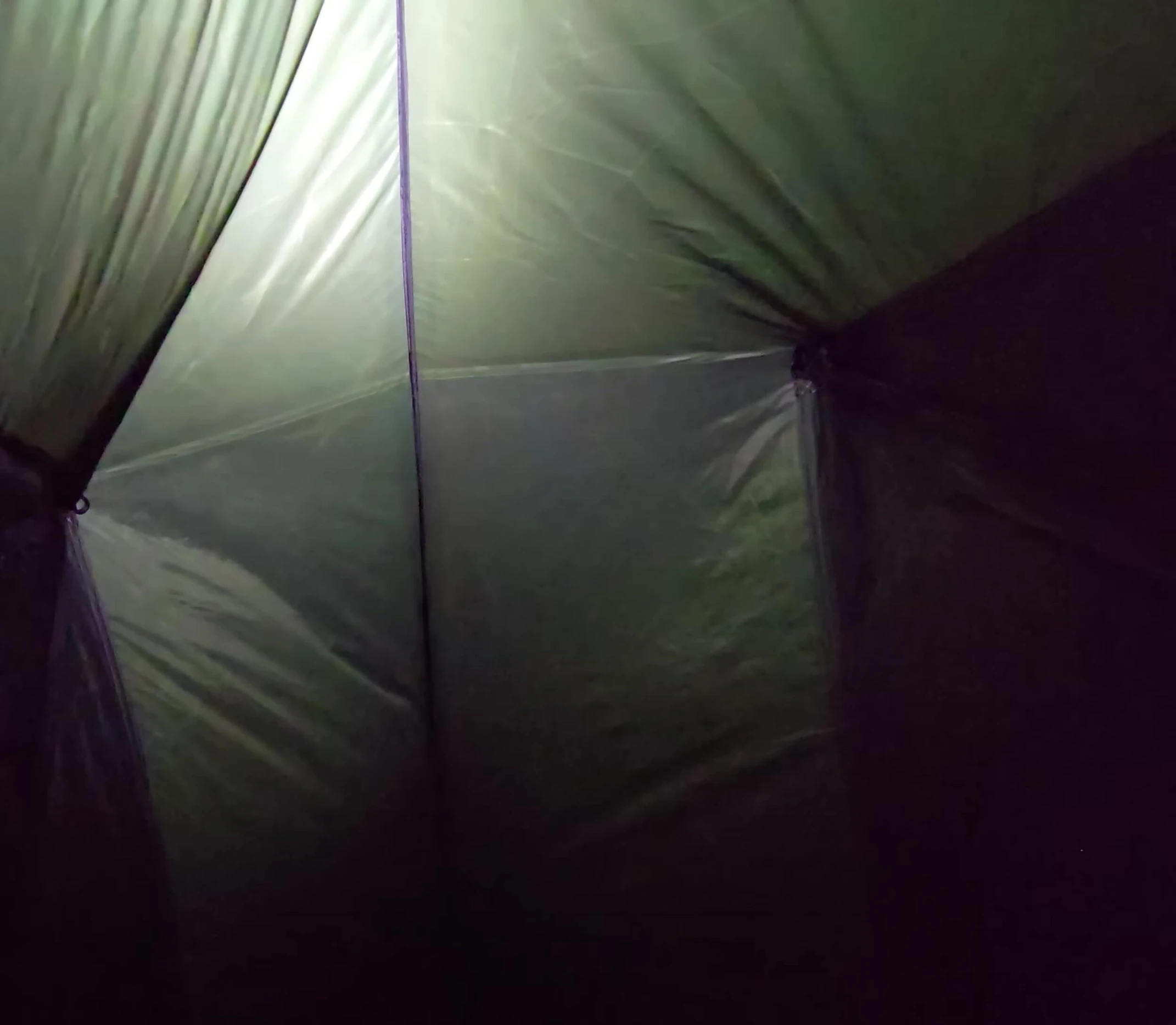 The presenter explaining the unexpected weather situation.