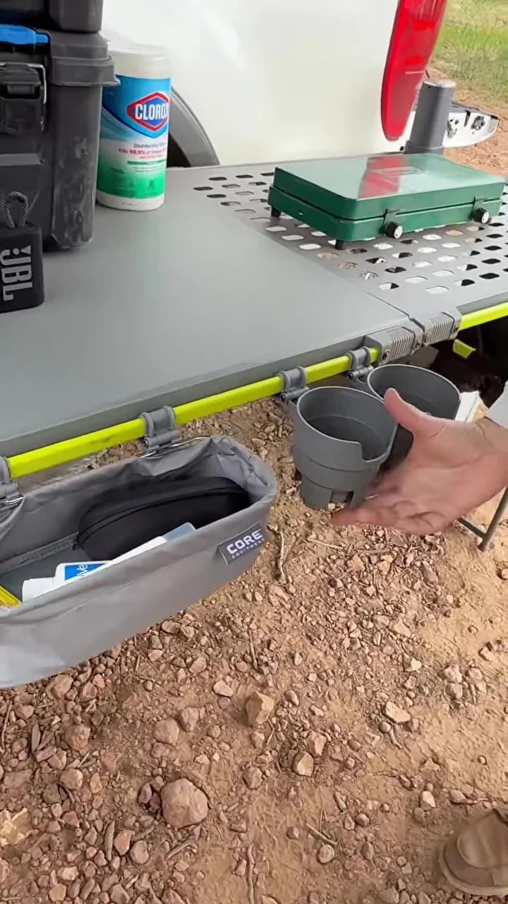 The collapsible cup holders and their storage bag