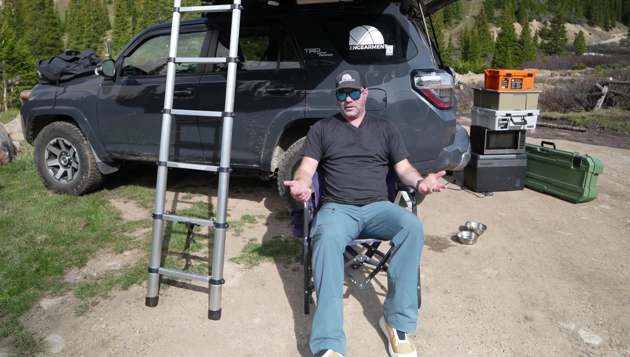 The reviewer sitting comfortably in the adjusted chair