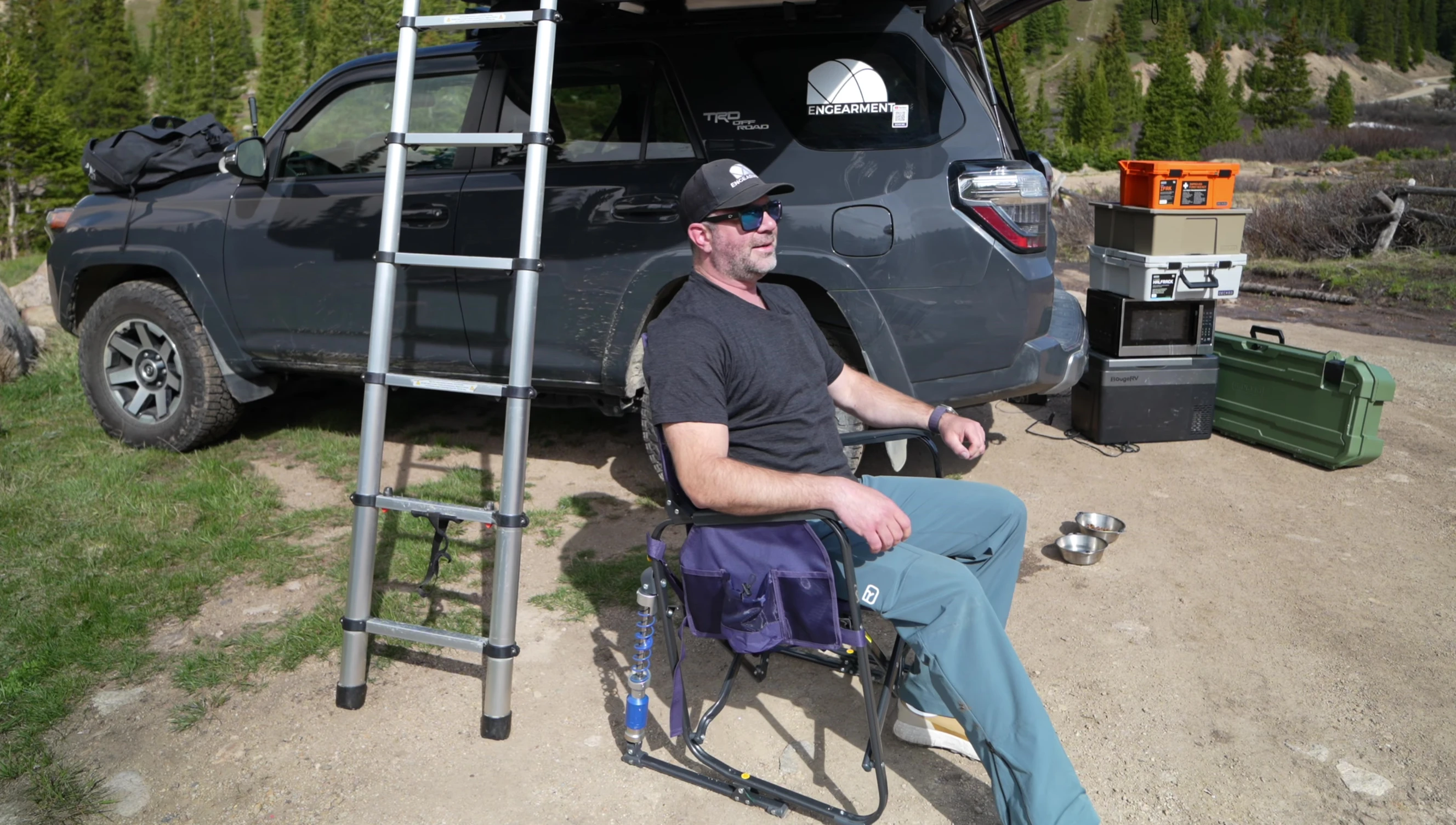 Shot showcasing the chair's use and wear