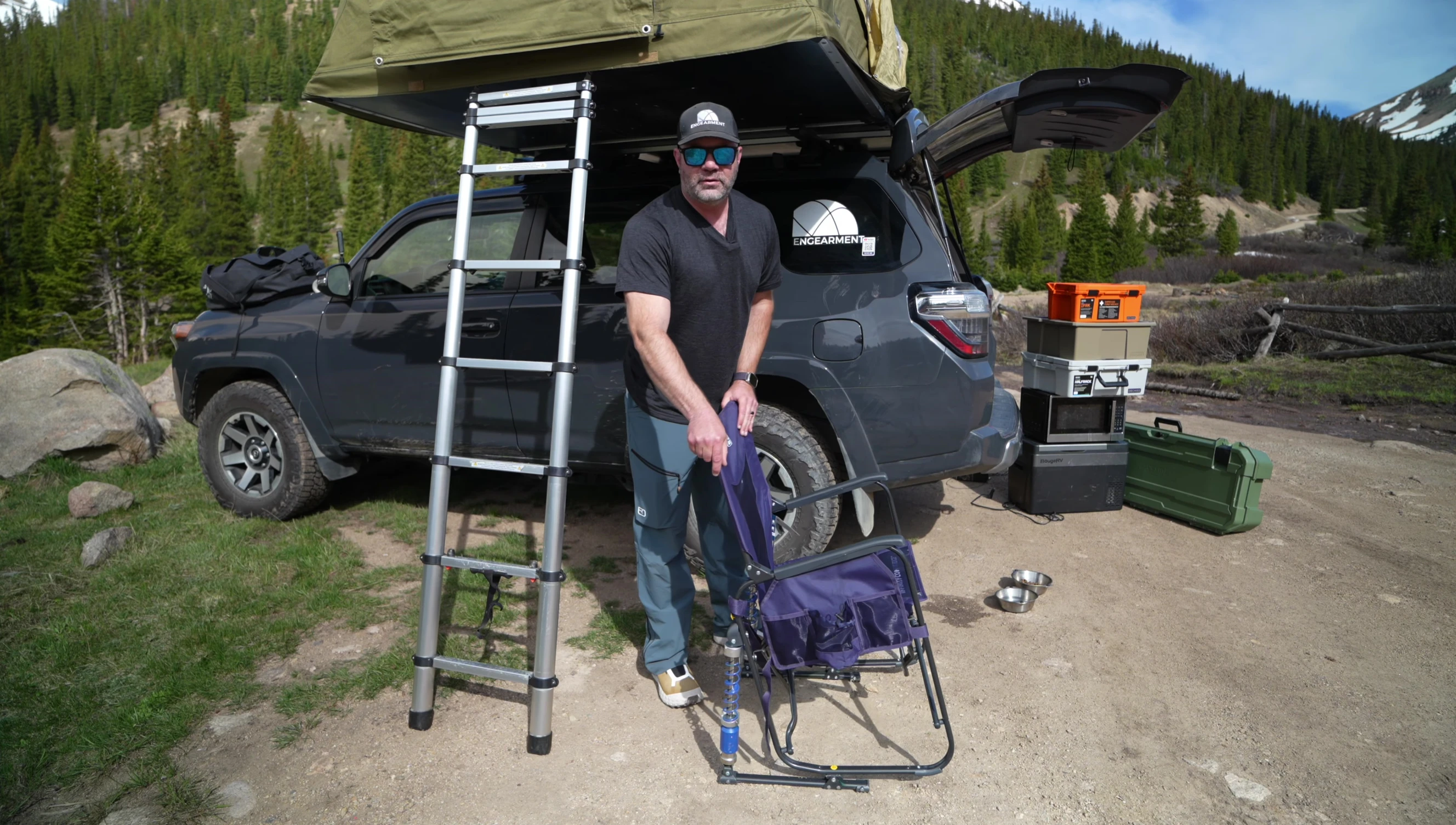 The reviewer demonstrating the adjustment mechanism