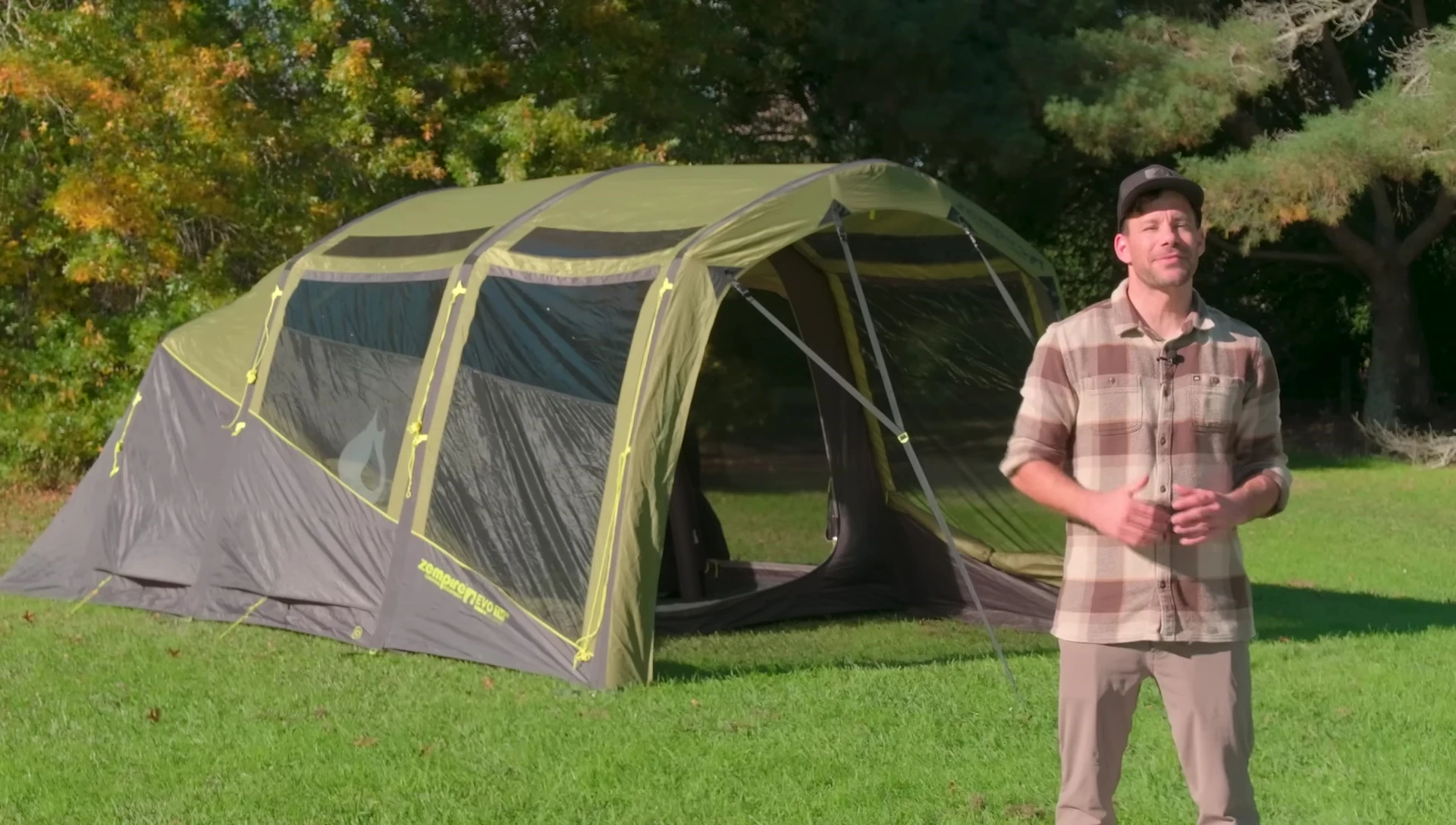 Concluding shot of the Zempire Evo TM V2 Air Tent.