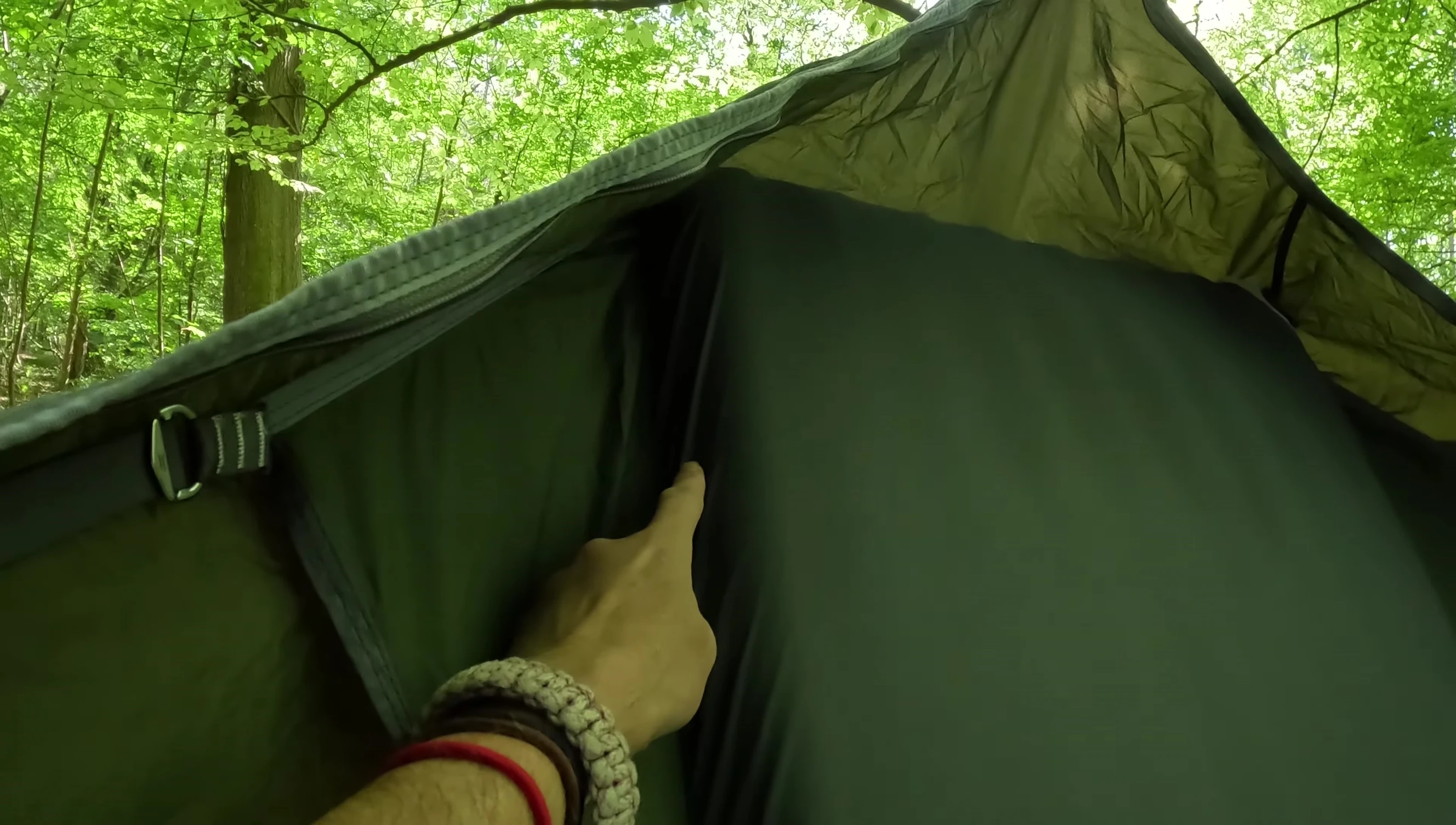 Suggestion of adding holes to the sleeping pad container.