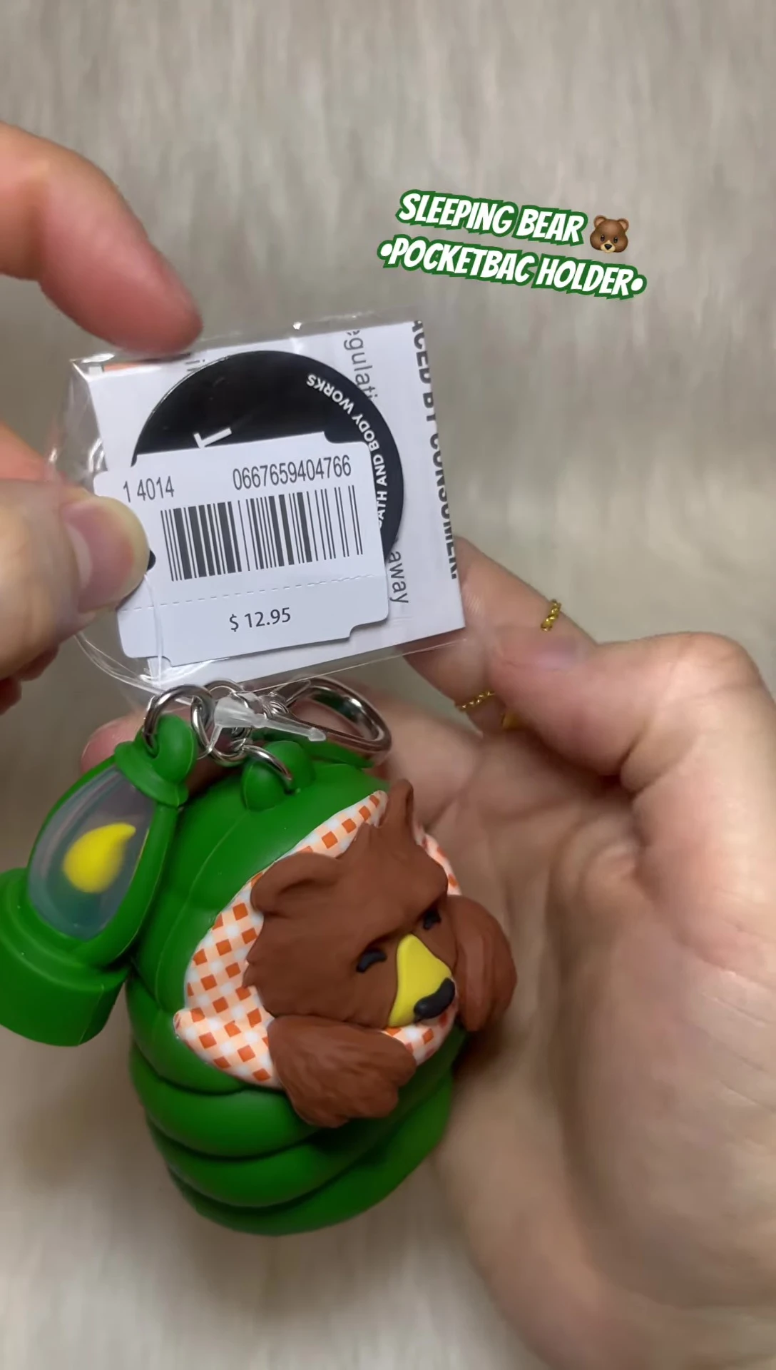 Showing the button on the lantern.