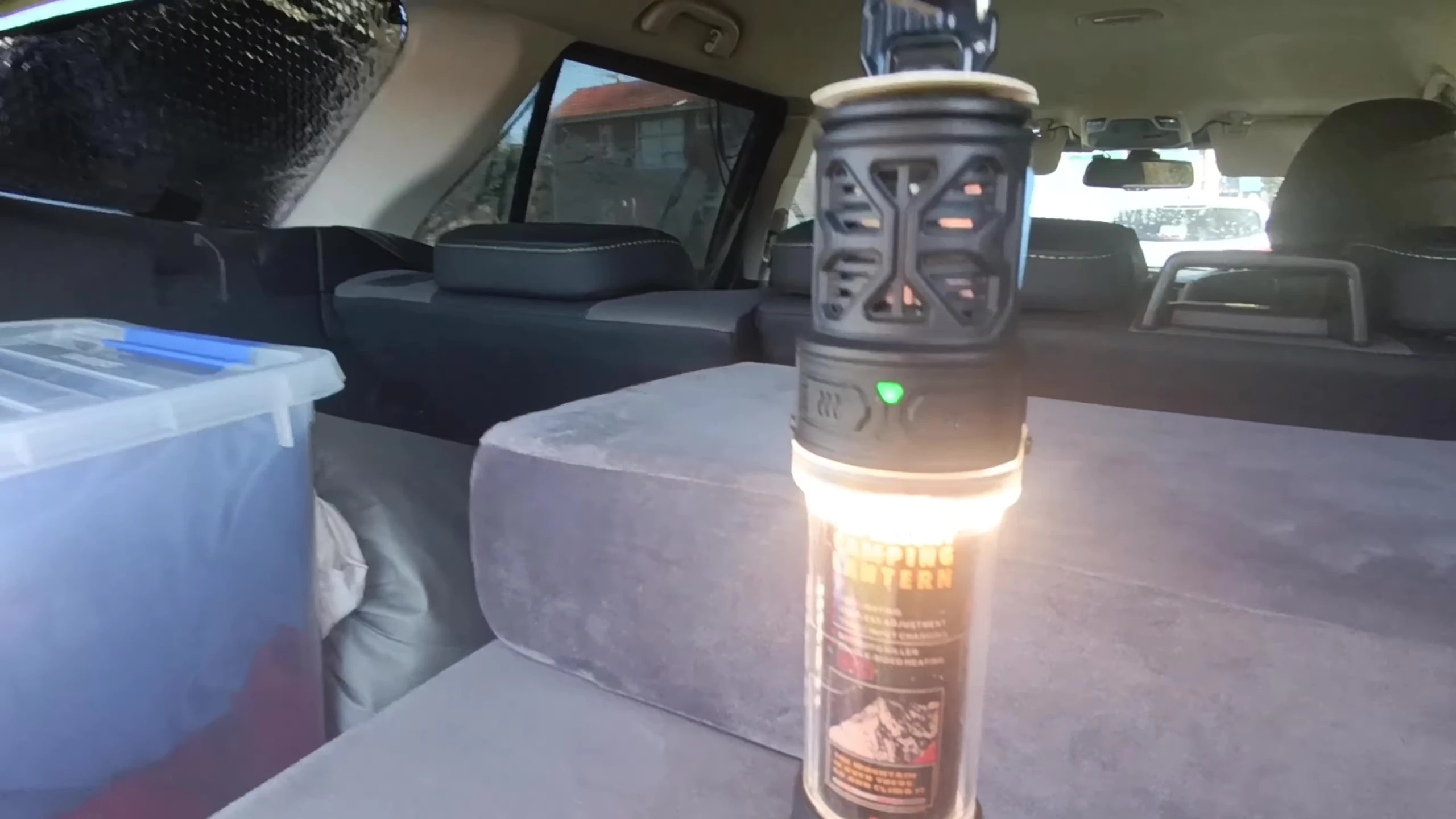 Lantern in use during the day