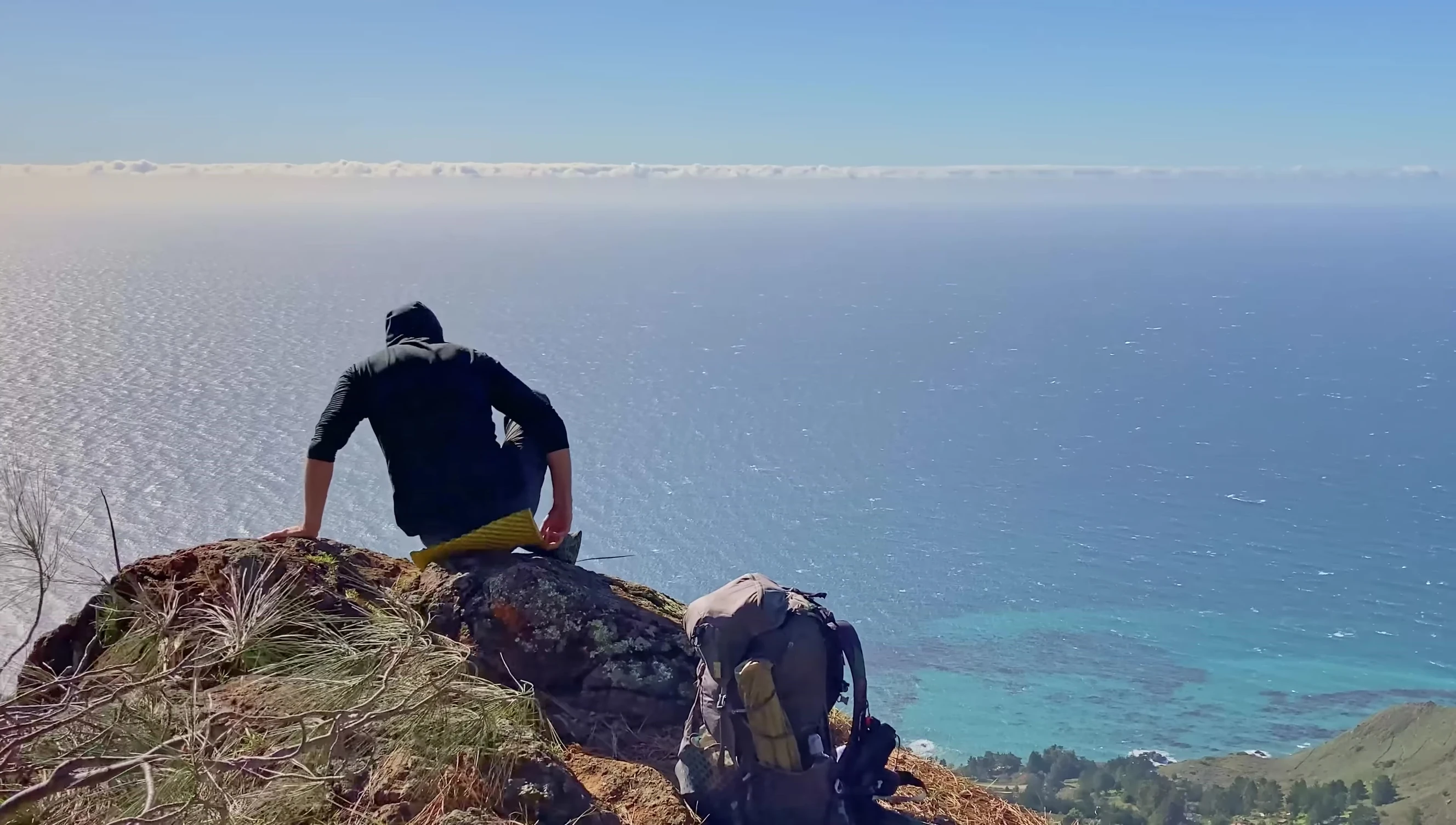 The Z Seat used as a sitting pad.