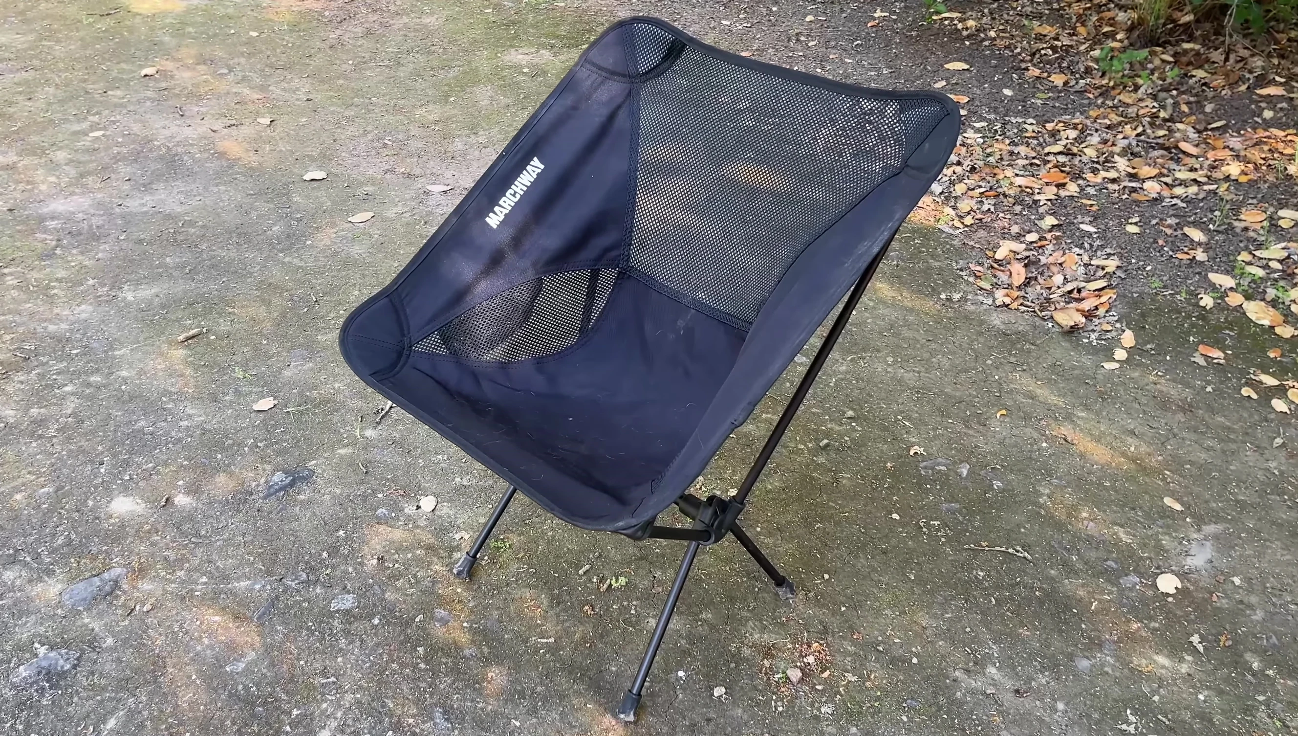 The Marchway folding chair displayed.