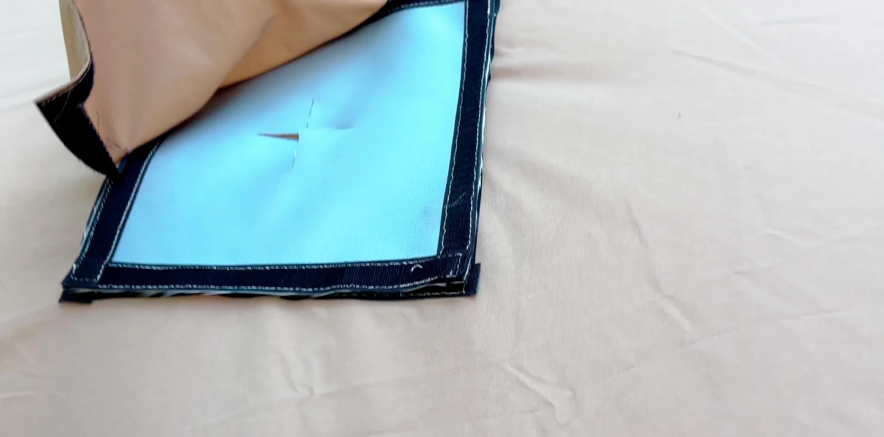 The chimney jack, showing the fireproof material.