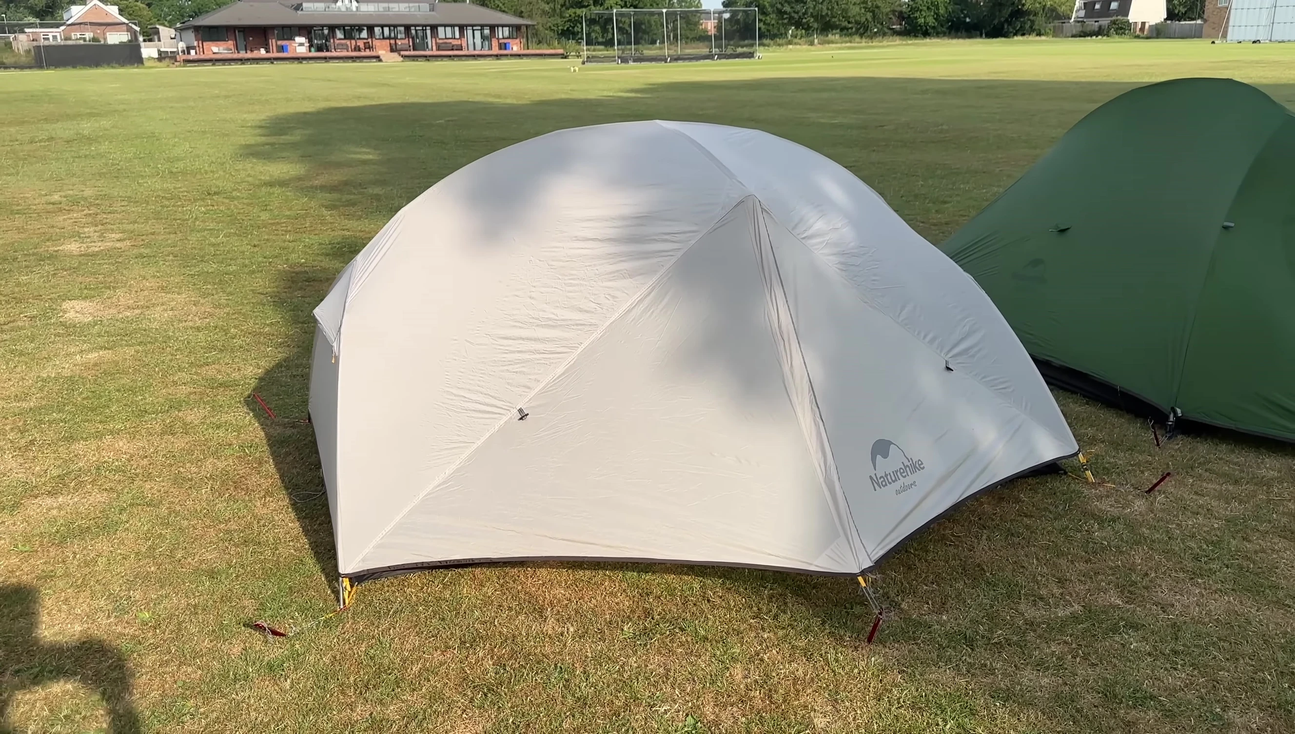 Close up of the five tents mentioned in the video
