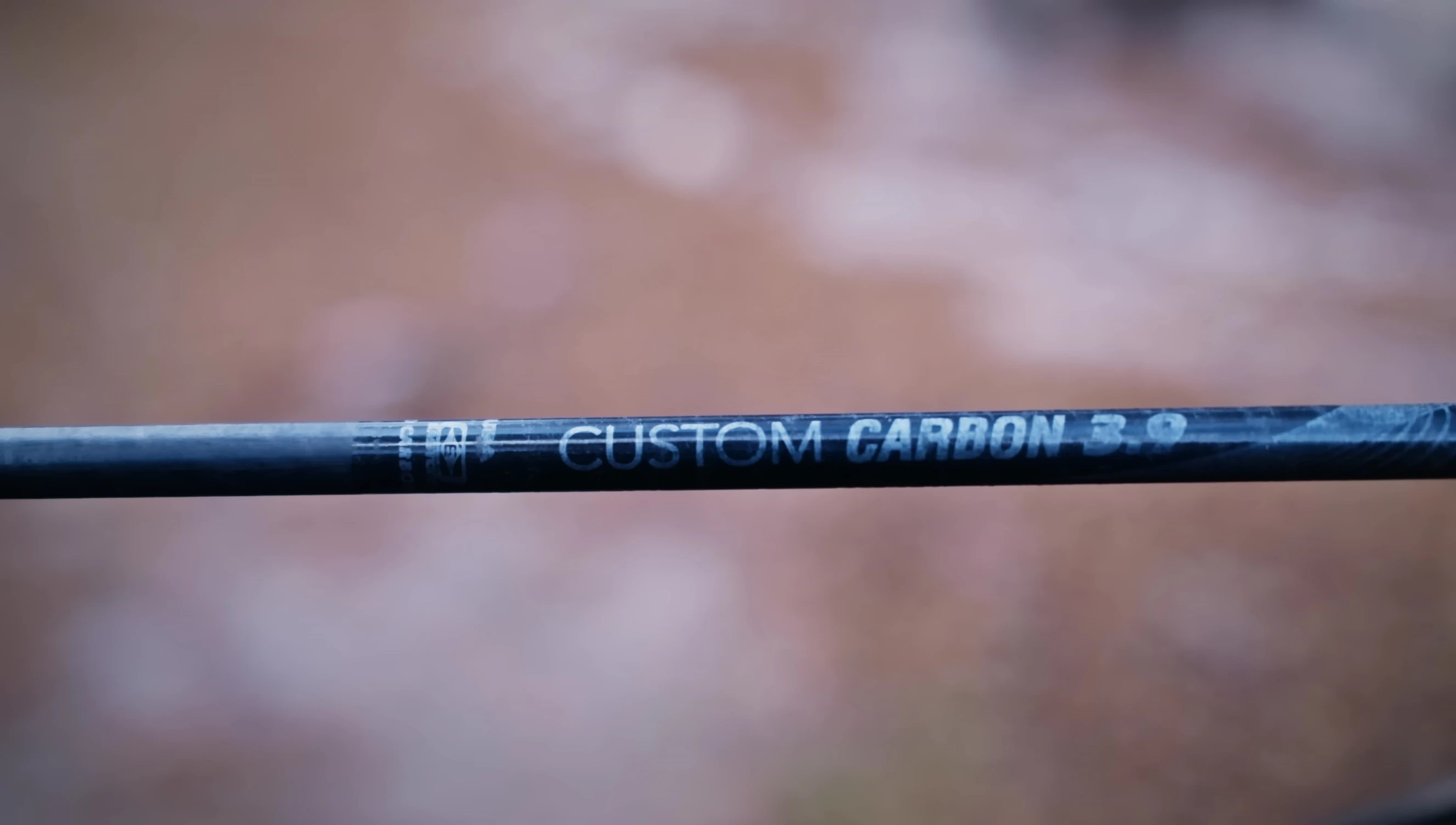 Close-up of the carbon fiber poles