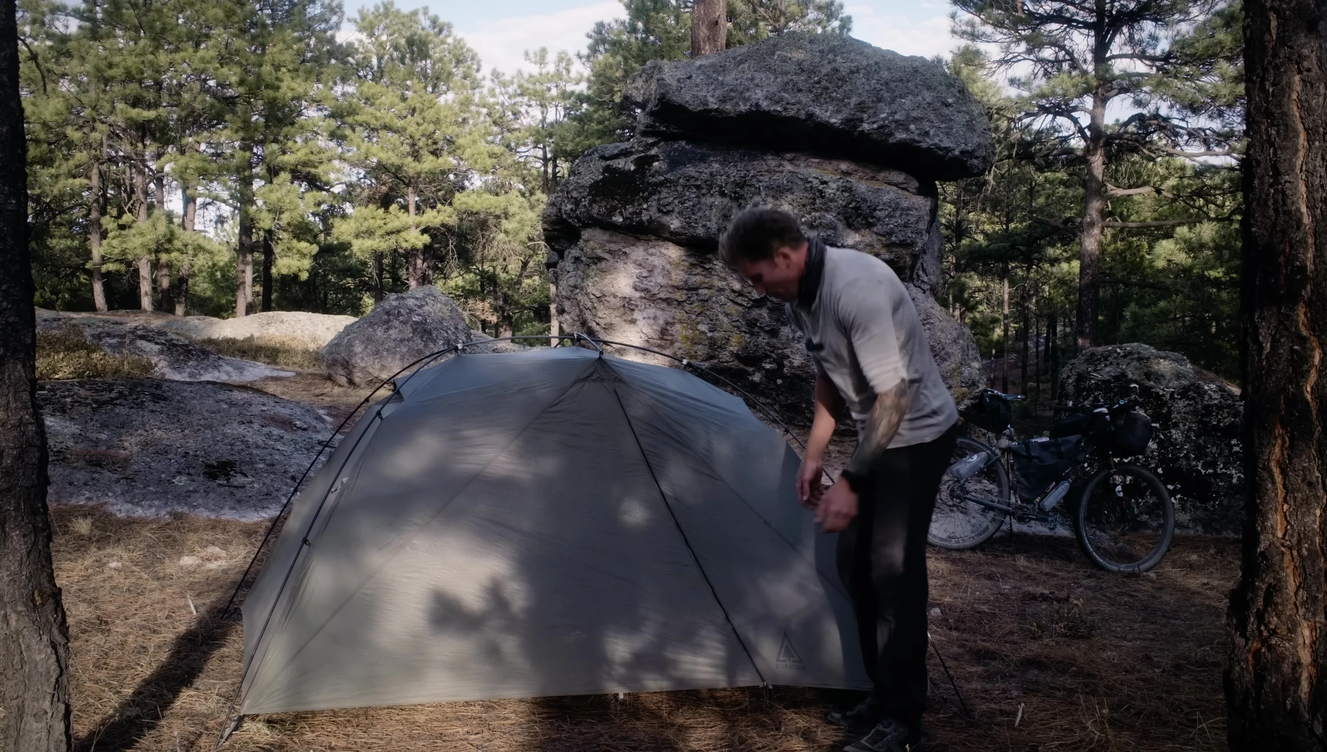 Close-up of waterproof zippers