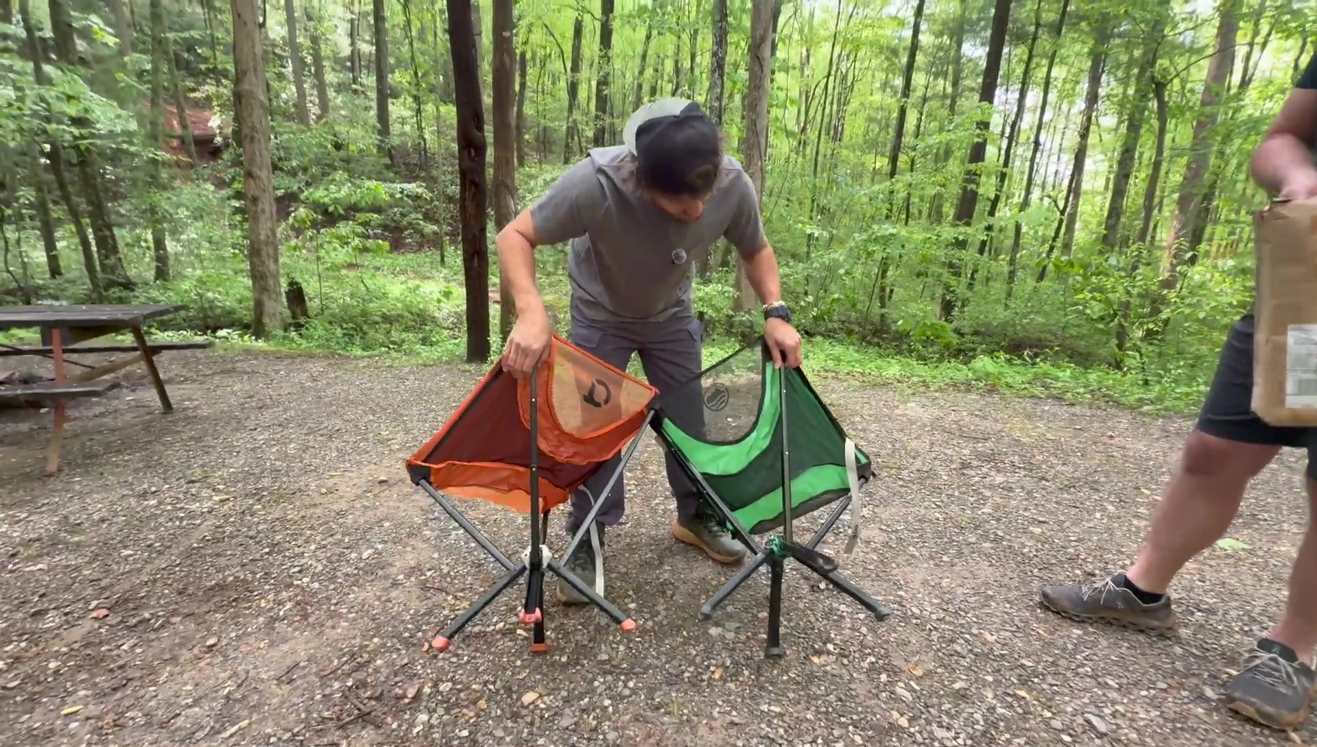 Close-up comparison of the buttons